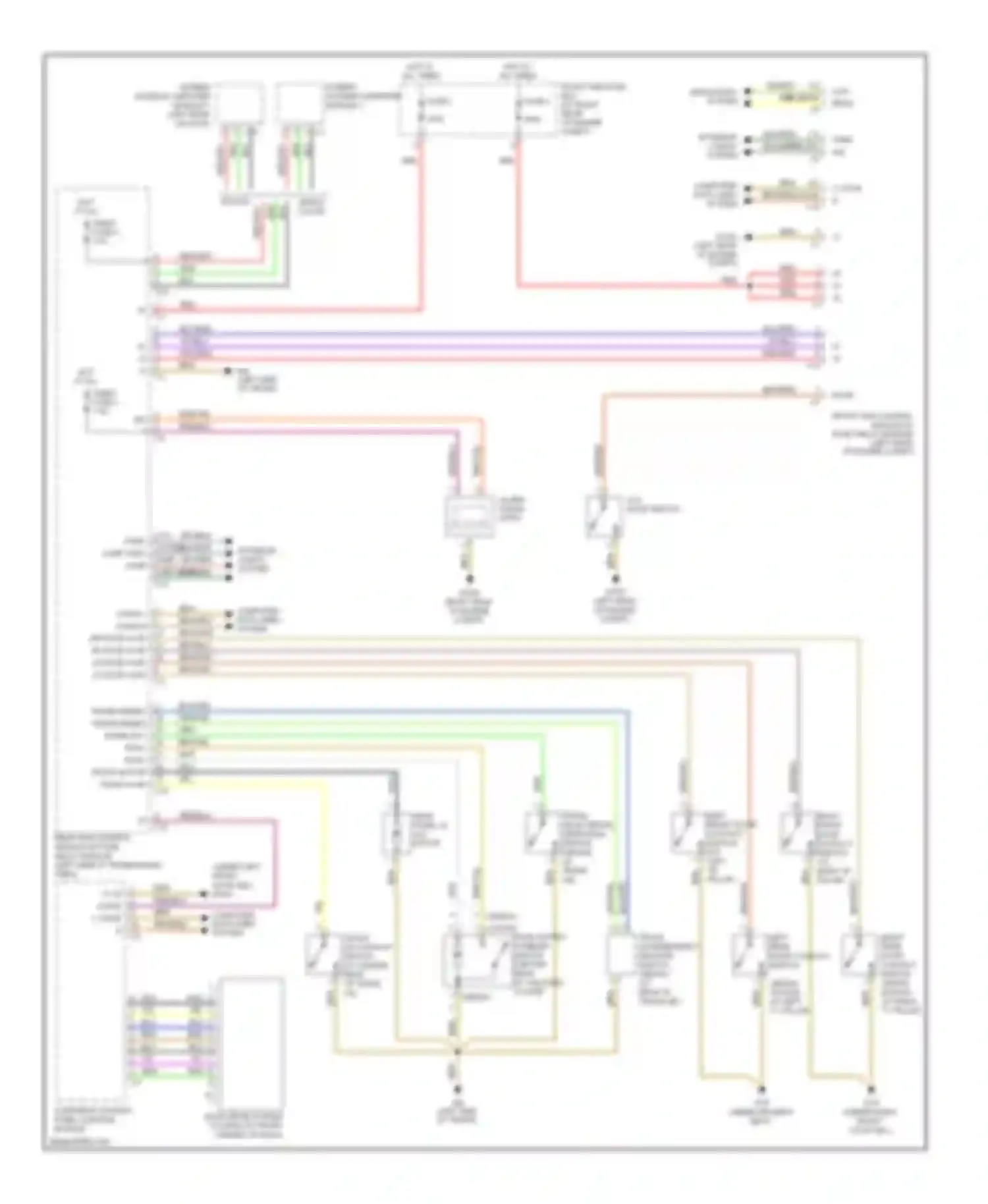 C-class Mercedes-Benz W203/S203/CL203 facelift (2004-2008): Anti-theft circuit (1 of 2)