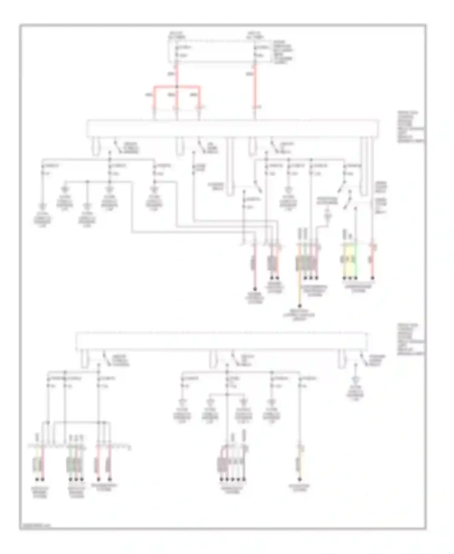C-class Mercedes-Benz W203/S203/CL203 facelift (2004-2008): Front sam control module circuit (1 of 3)