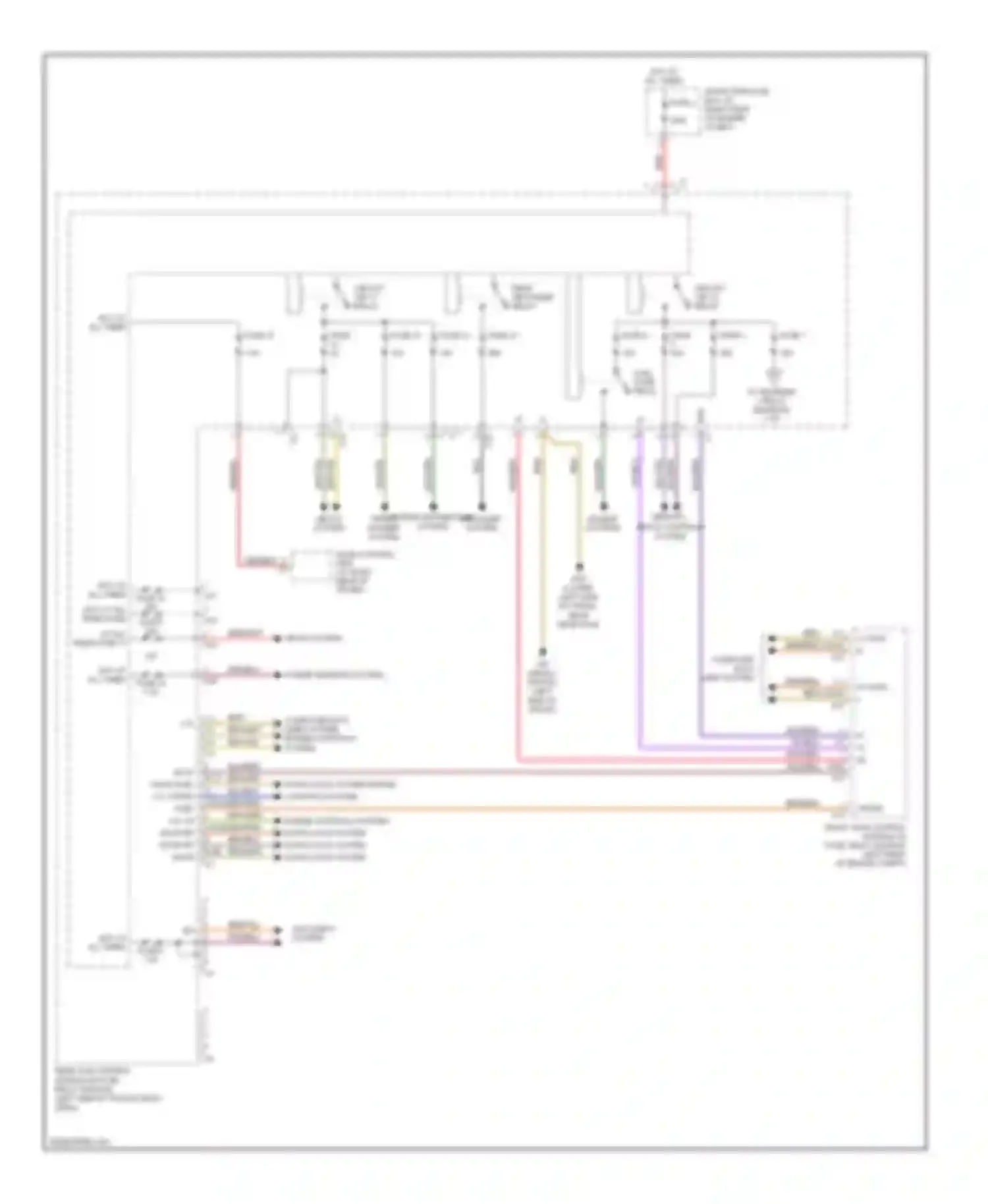 C-class Mercedes-Benz W203/S203/CL203 facelift (2004-2008): Rear sam control module circuit (1 of 2)