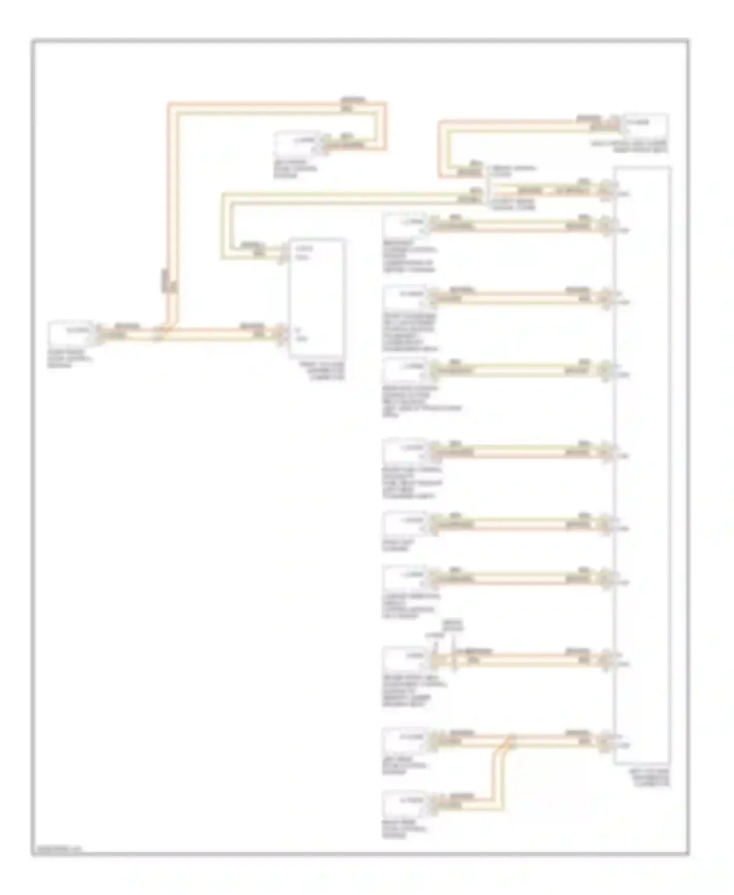 C-class Mercedes-Benz W203/S203/CL203 facelift (2004-2008): High/low bus circuit (2 of 2)