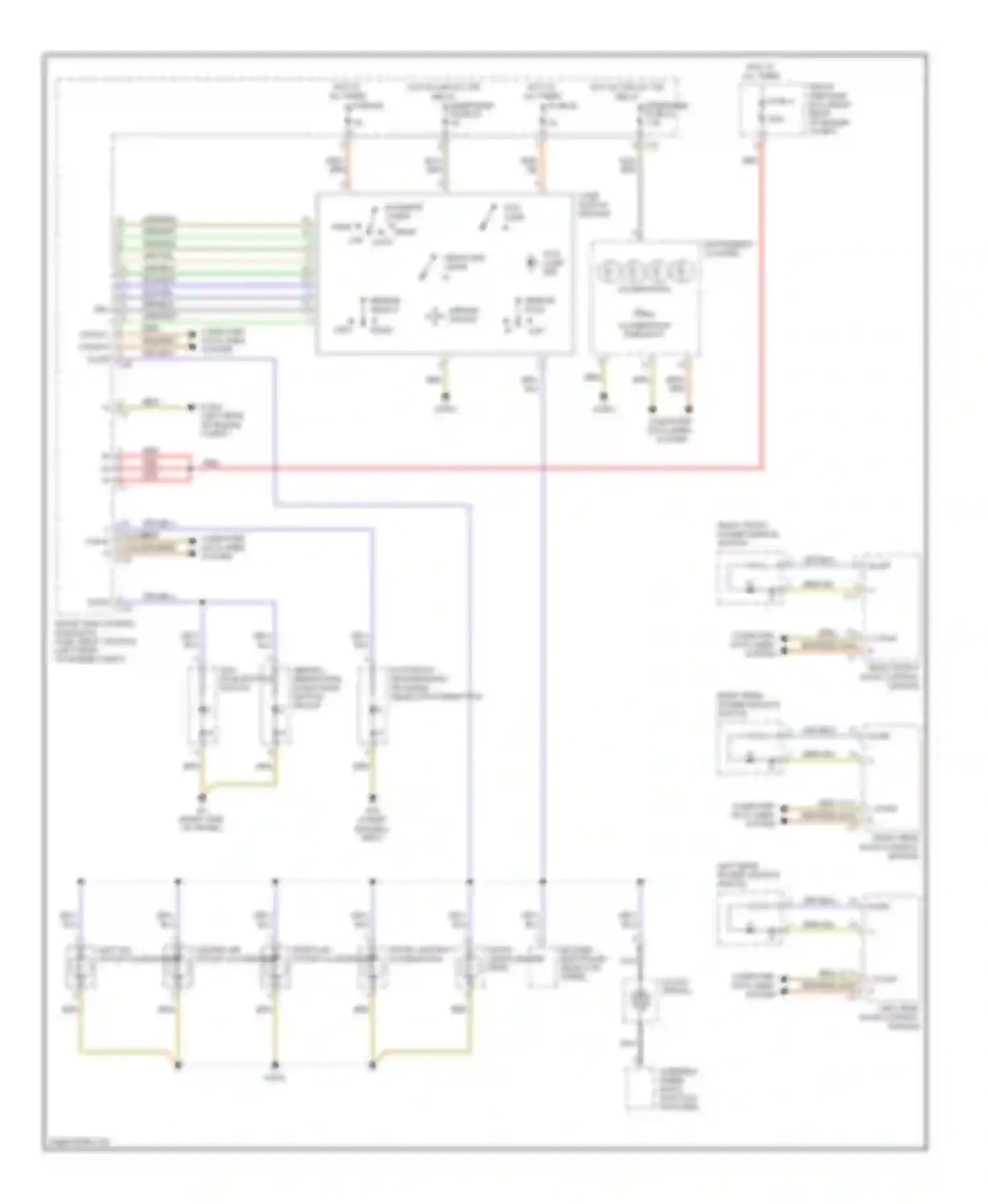 C-class Mercedes-Benz W203/S203/CL203 facelift (2004-2008): Instrument illumination circuit