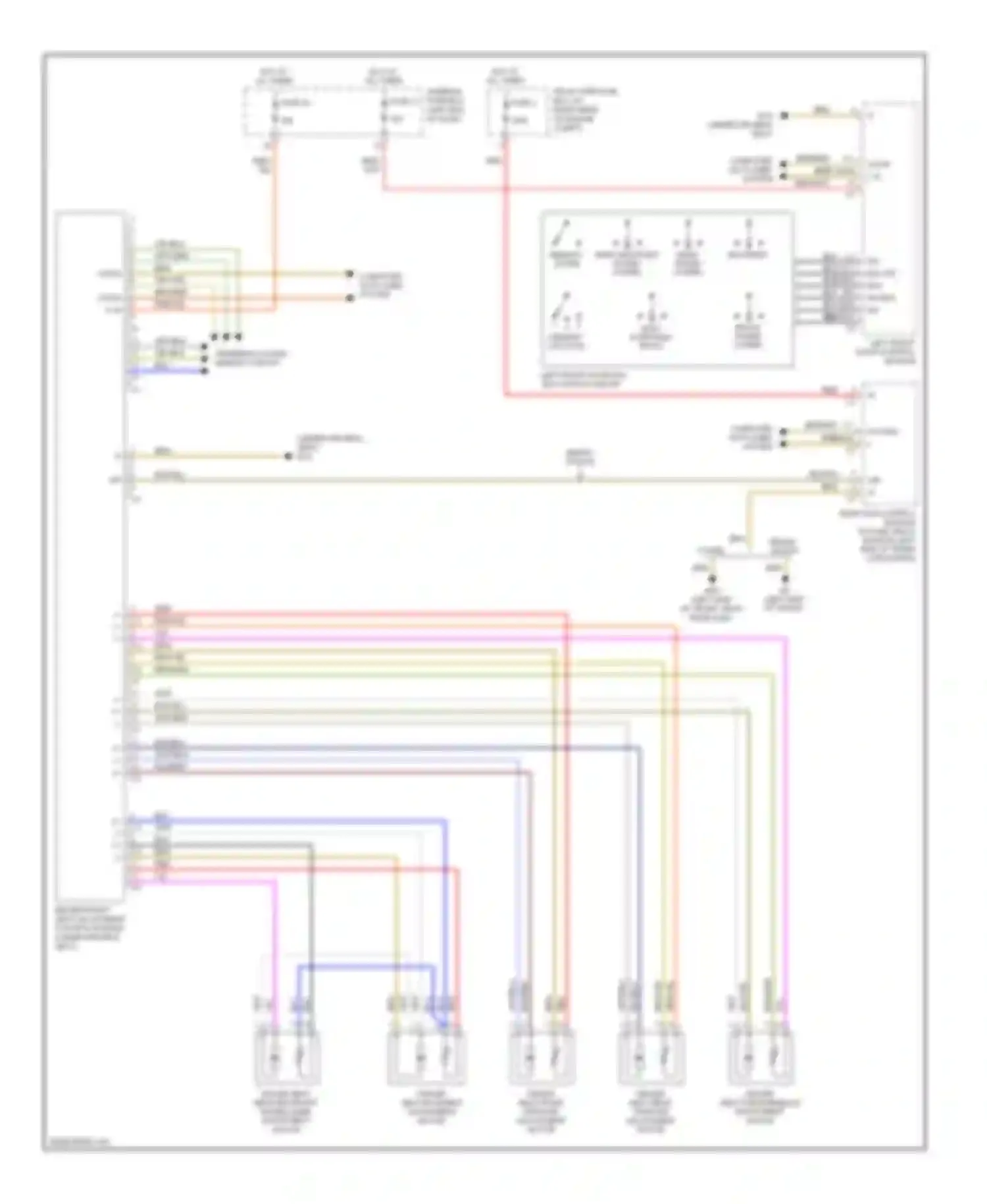 C-class Mercedes-Benz W203/S203/CL203 facelift (2004-2008): Driver"s memory seat circuit