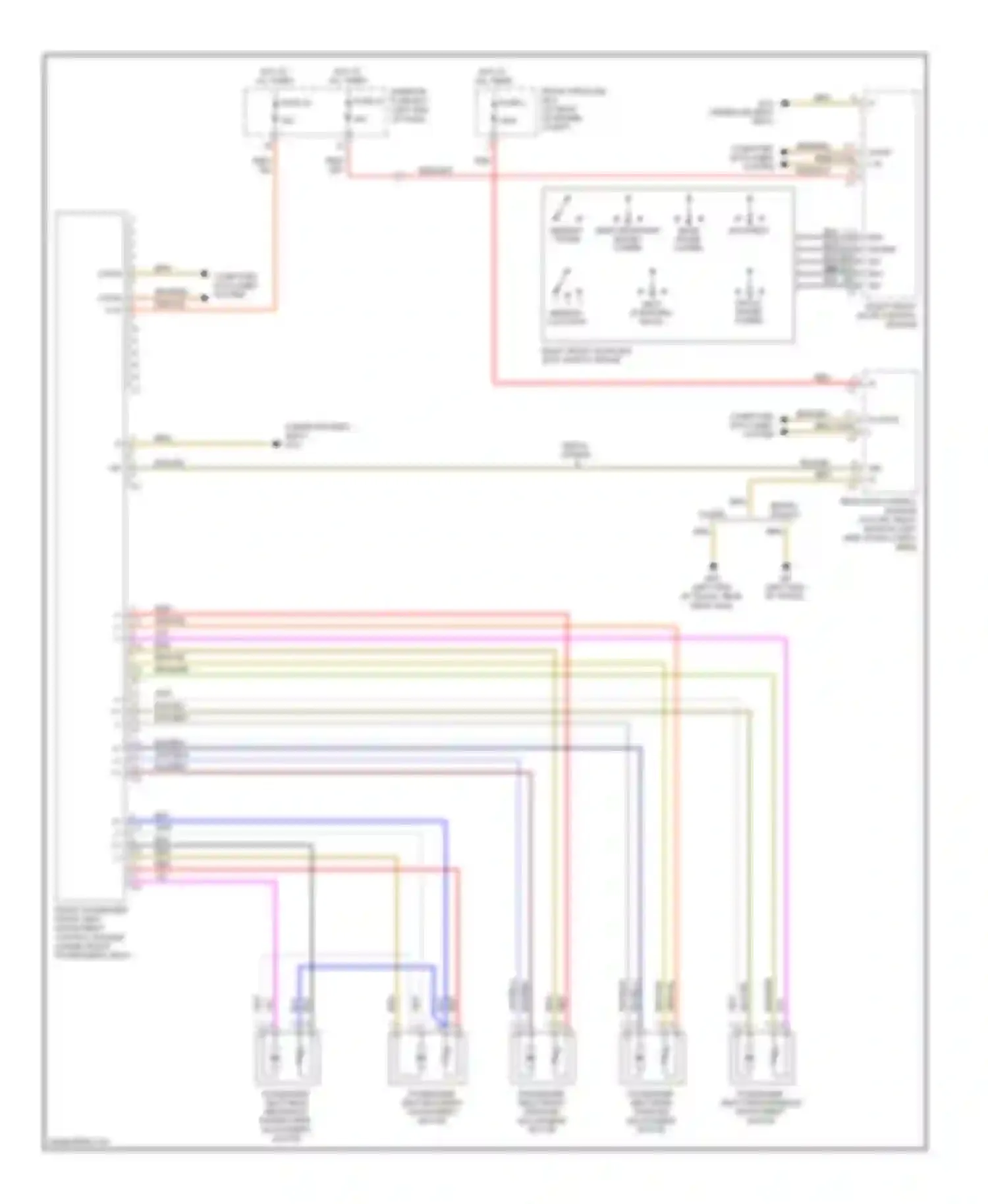 C-class Mercedes-Benz W203/S203/CL203 facelift (2004-2008): Passenger"s memory seat circuit