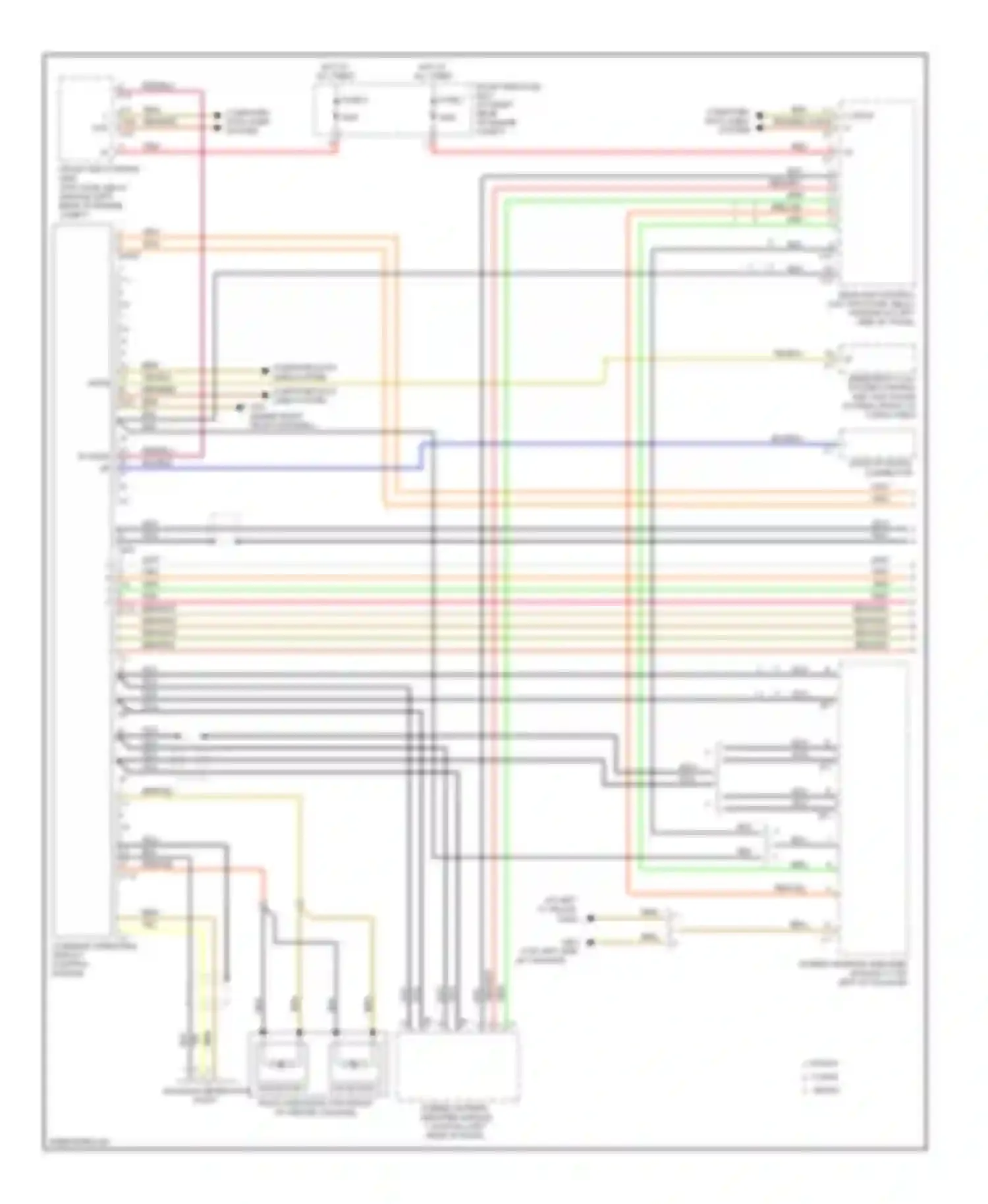 C-class Mercedes-Benz W203/S203/CL203 facelift (2004-2008): Comand actuation circuit (1 of 2)