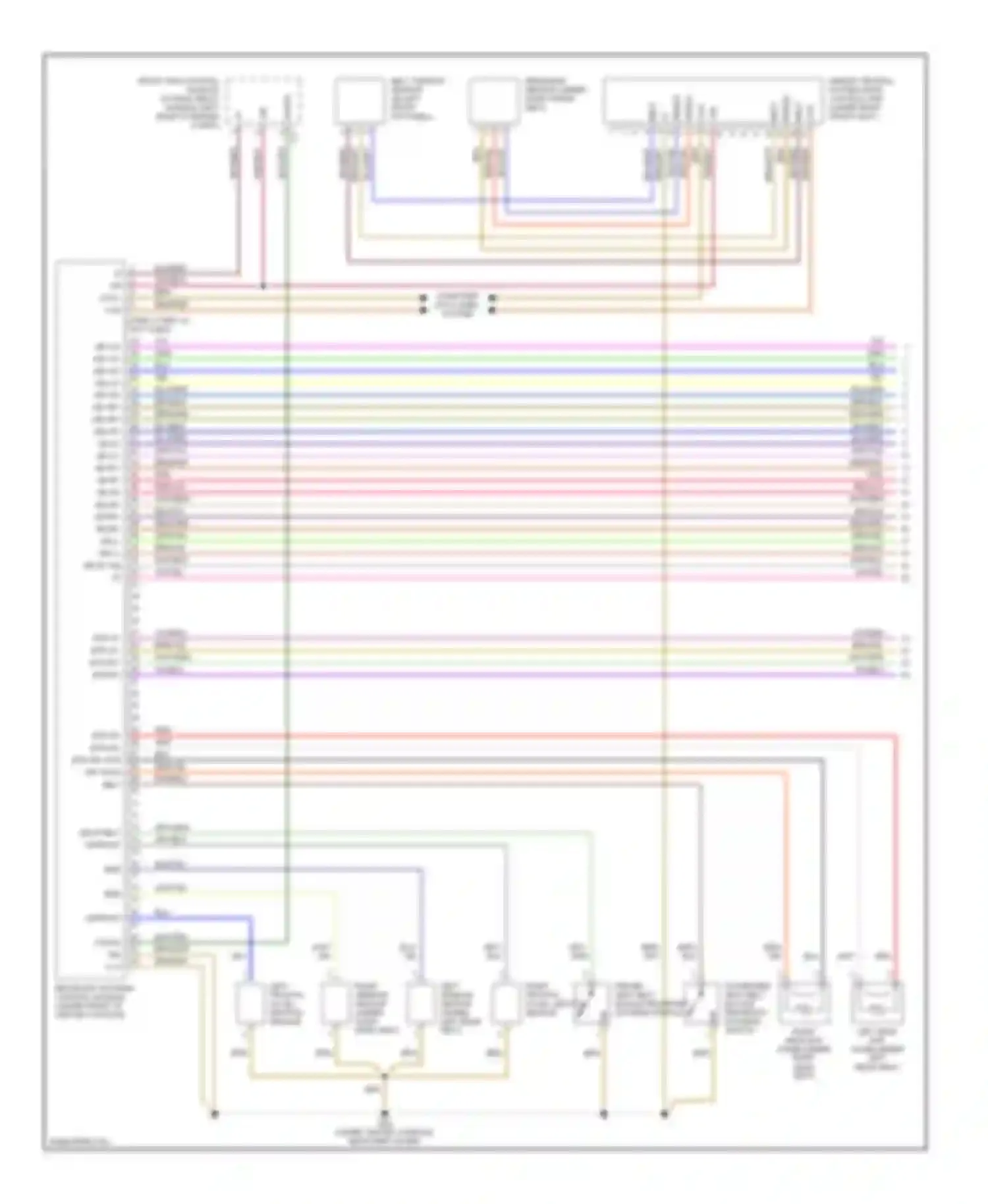 C-class Mercedes-Benz W203/S203/CL203 facelift (2004-2008): Supplemental restraints circuit (1 of 2)