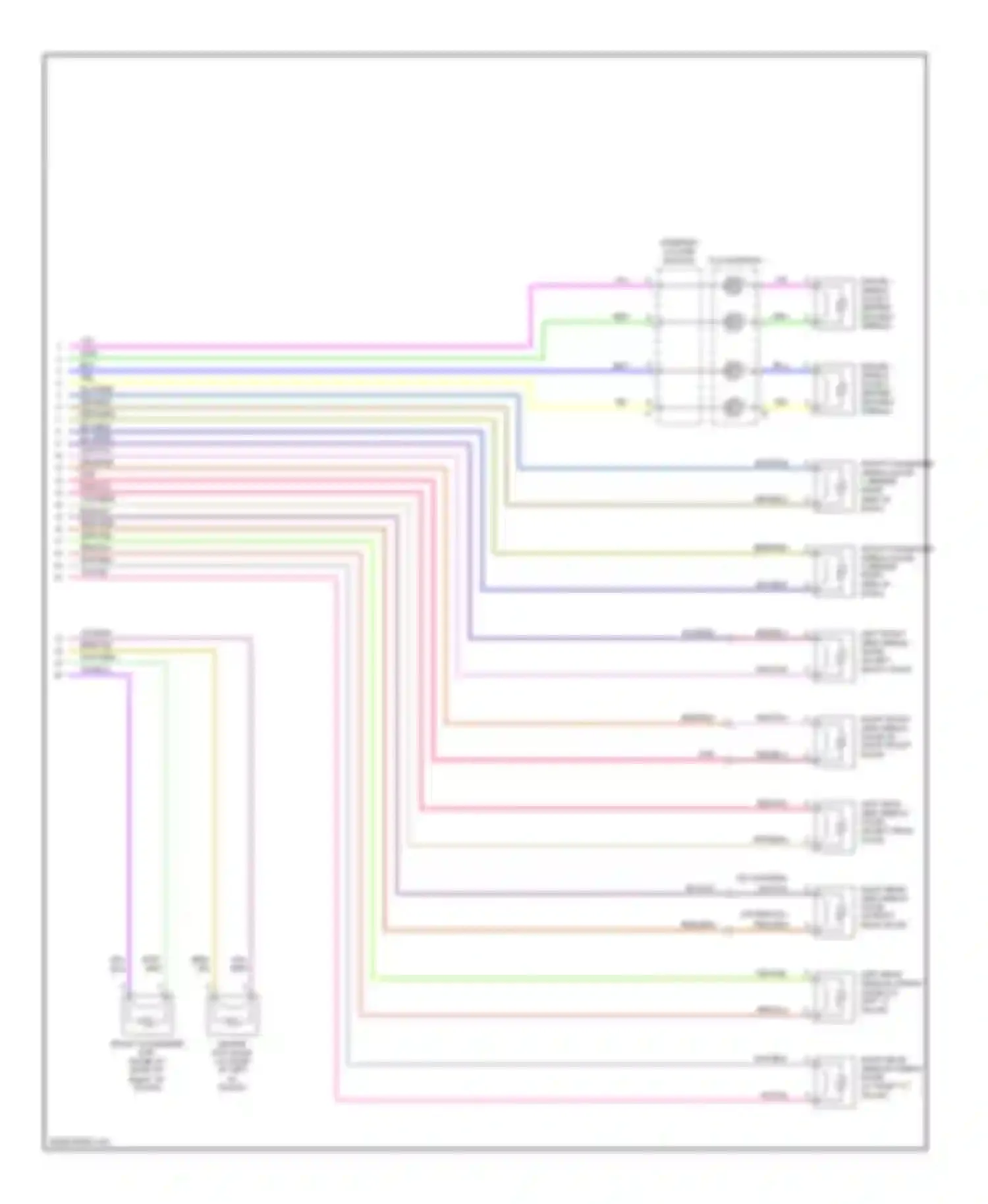 C-class Mercedes-Benz W203/S203/CL203 facelift (2004-2008): Supplemental restraints circuit (2 of 2)