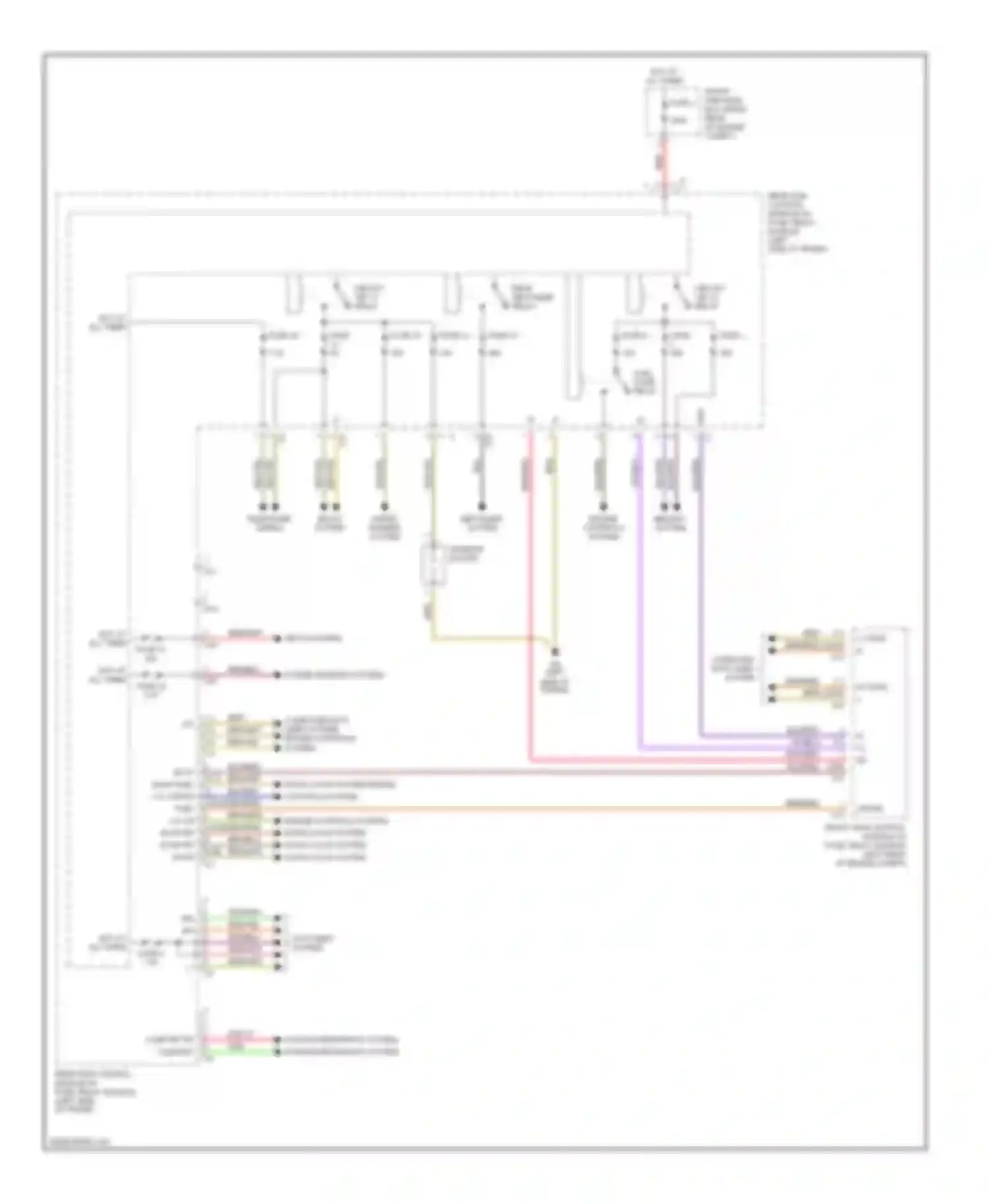 C-class Mercedes-Benz W203/S203/CL203 (2000-2004): Rear sam control module circuit (1 of 2)