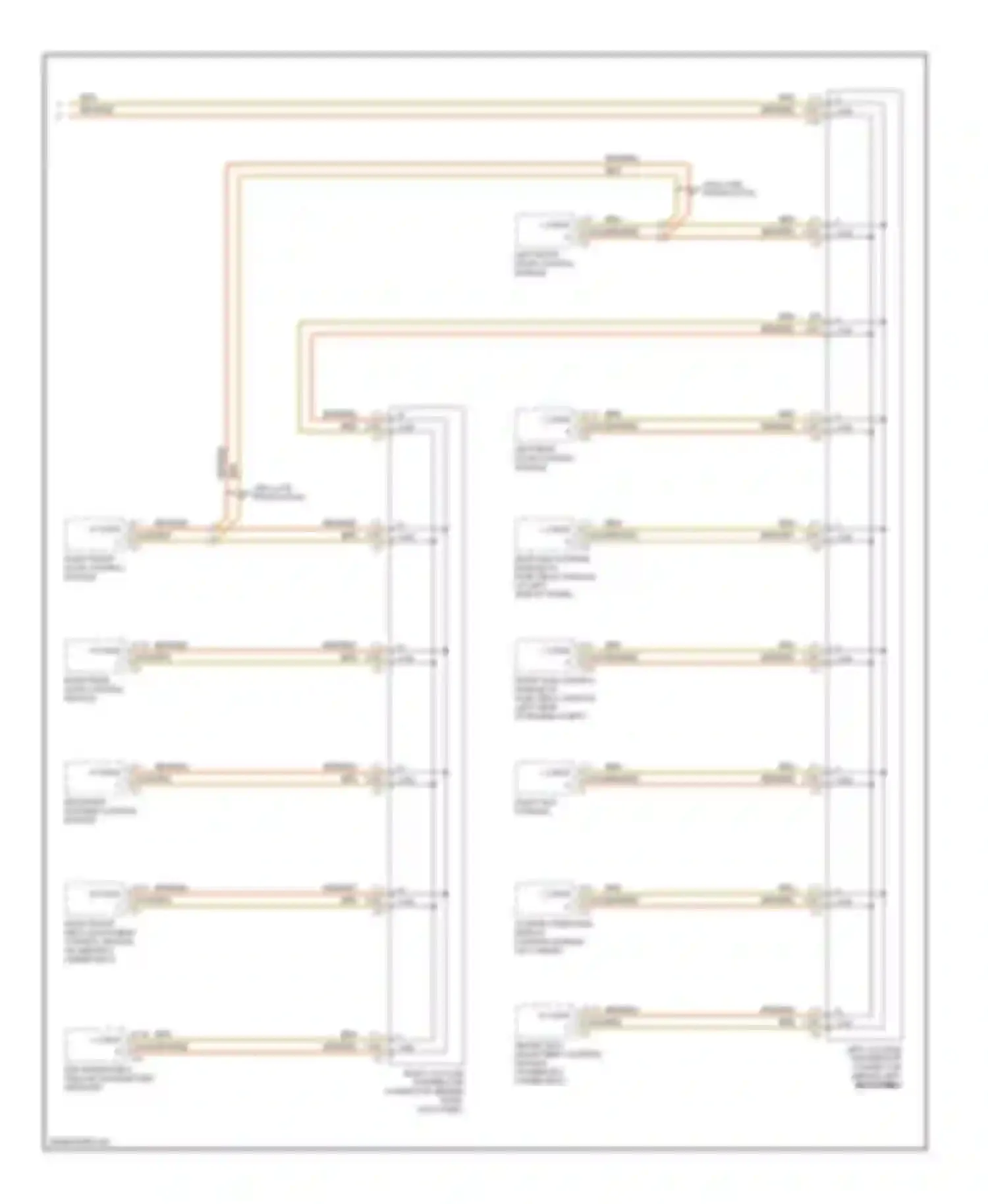 C-class Mercedes-Benz W203/S203/CL203 (2000-2004): High/low bus circuit (2 of 2)