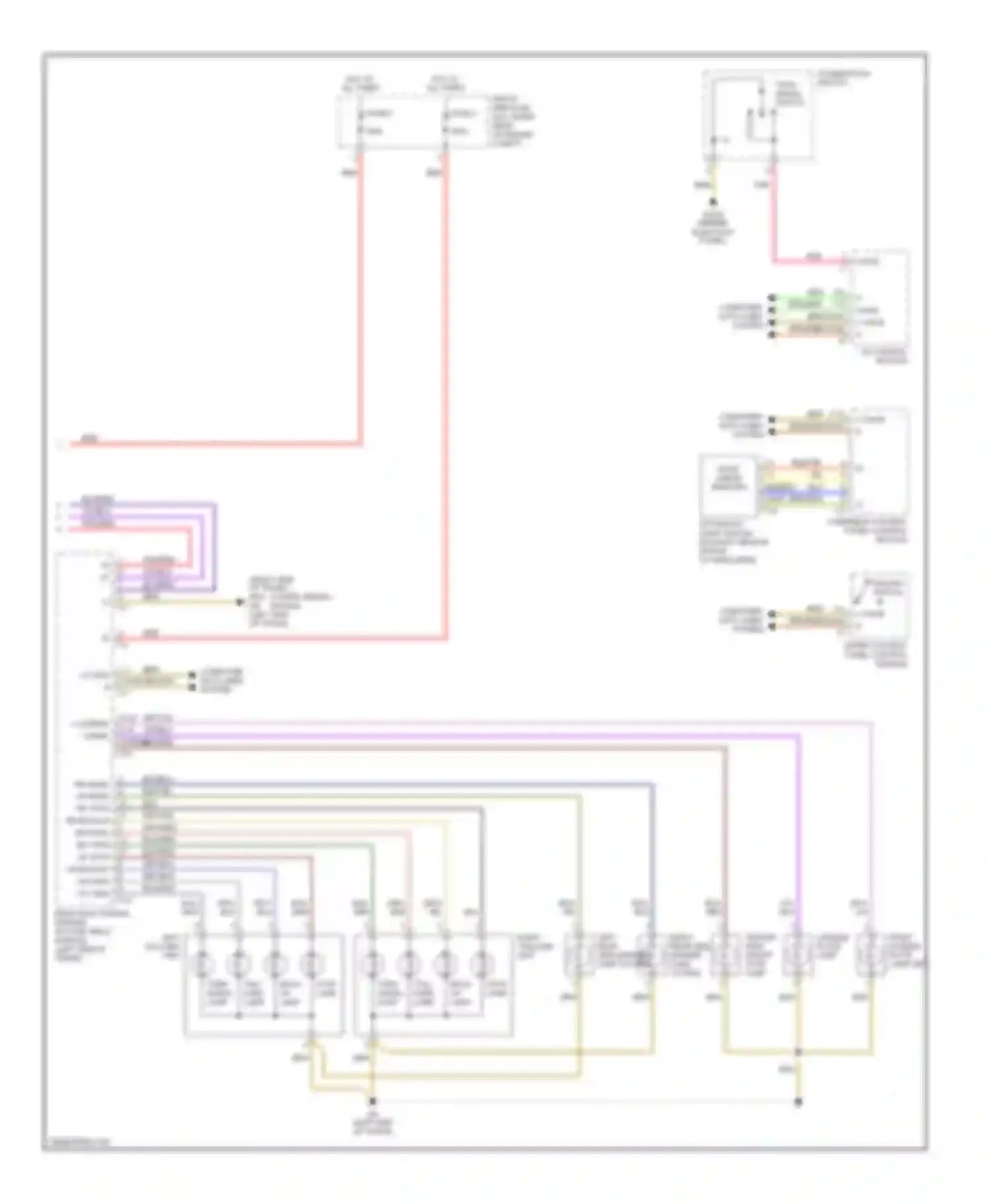 C-class Mercedes-Benz W203/S203/CL203 (2000-2004): Exterior lamps circuit (2 of 2)