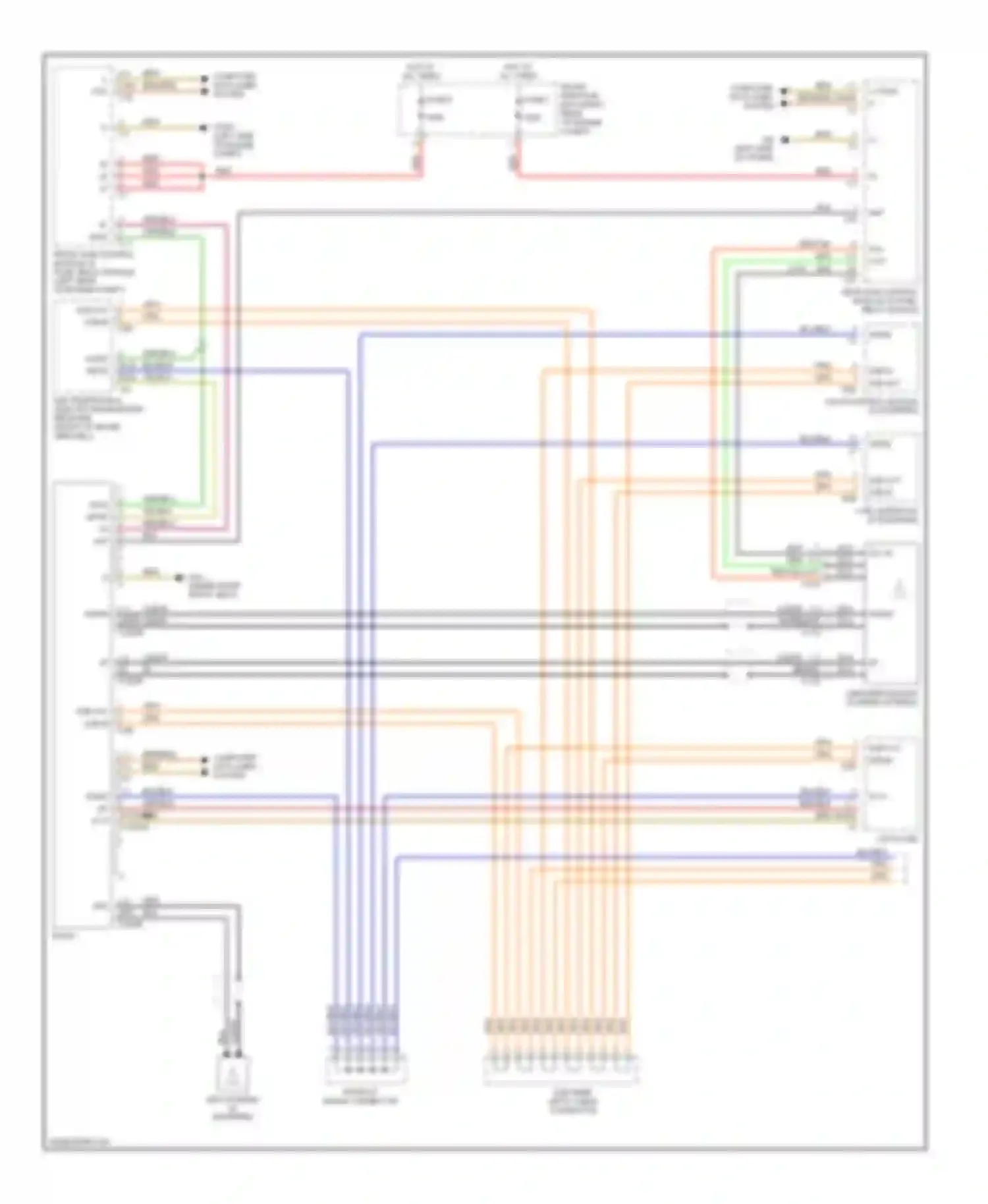 C-class Mercedes-Benz W203/S203/CL203 (2000-2004): Radio circuit, sedan with amplifier (1 of 2)