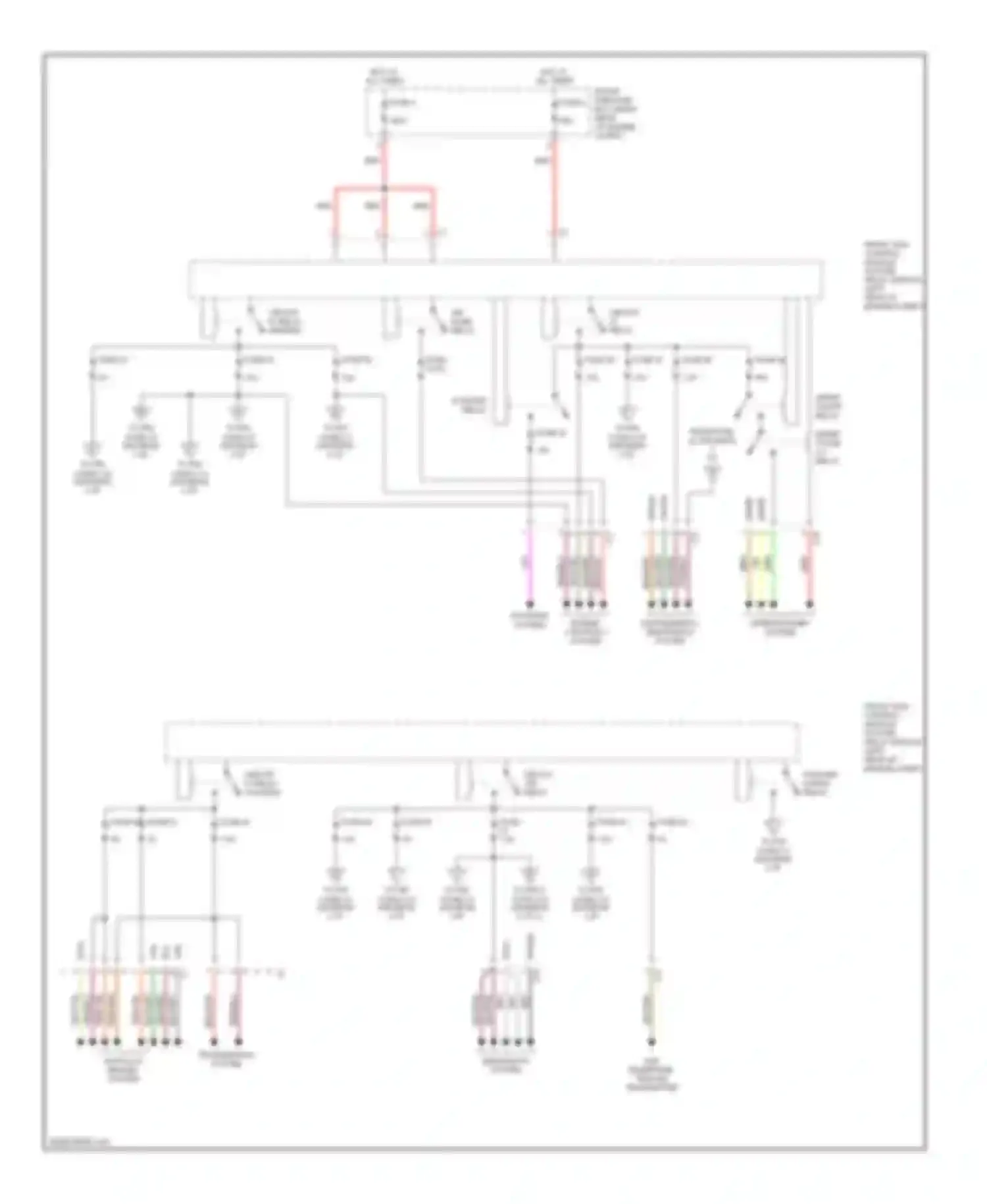 C-class AMG Mercedes-Benz W203/S203/CL203 (2001-2004): Front sam control module circuit (1 of 3)