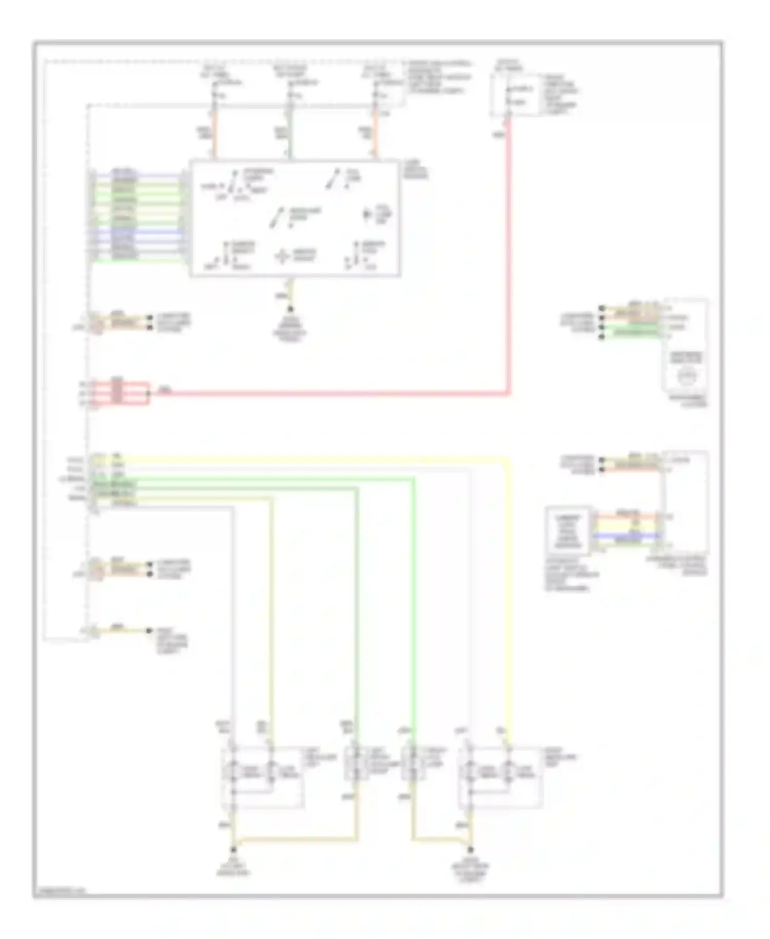 C-class AMG Mercedes-Benz W203/S203/CL203 (2001-2004): Headlights circuit, without xenon lamps