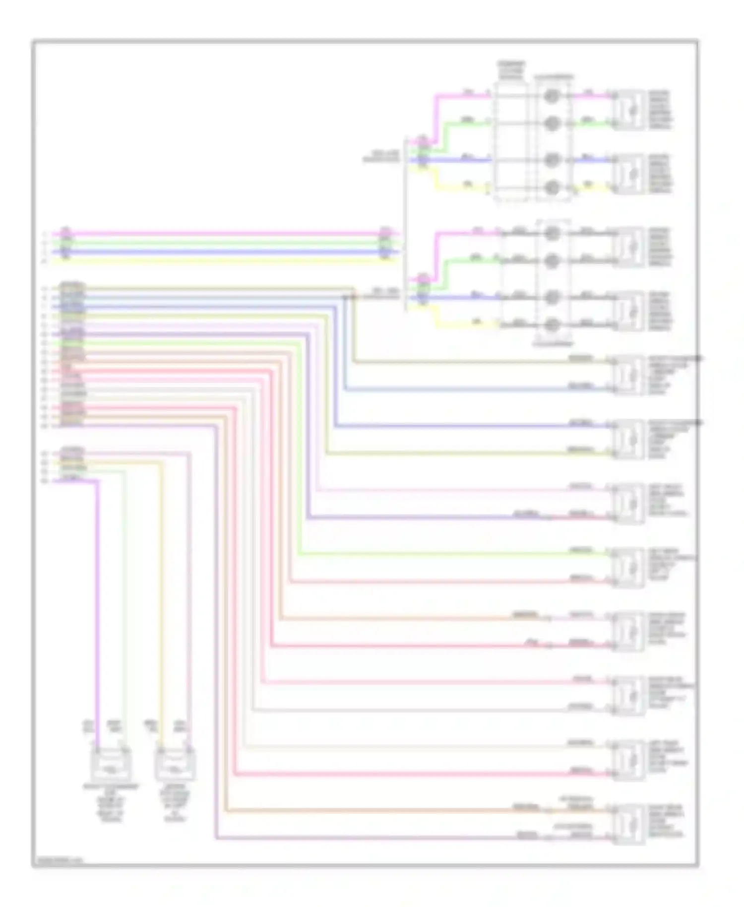 C-class AMG Mercedes-Benz W203/S203/CL203 (2001-2004): Supplemental restraints circuit (2 of 2)