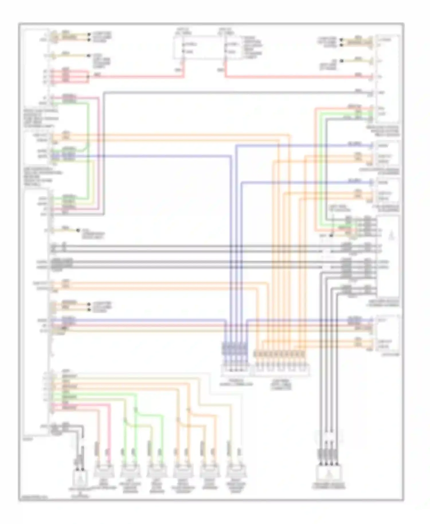 Wiring diagram 1 2 3 4 5 6 7 8 9 10 can-b h can-b l for Mercedes-Benz C-class AMG W203/S203/CL203 (2001-2004) (4 of 4)