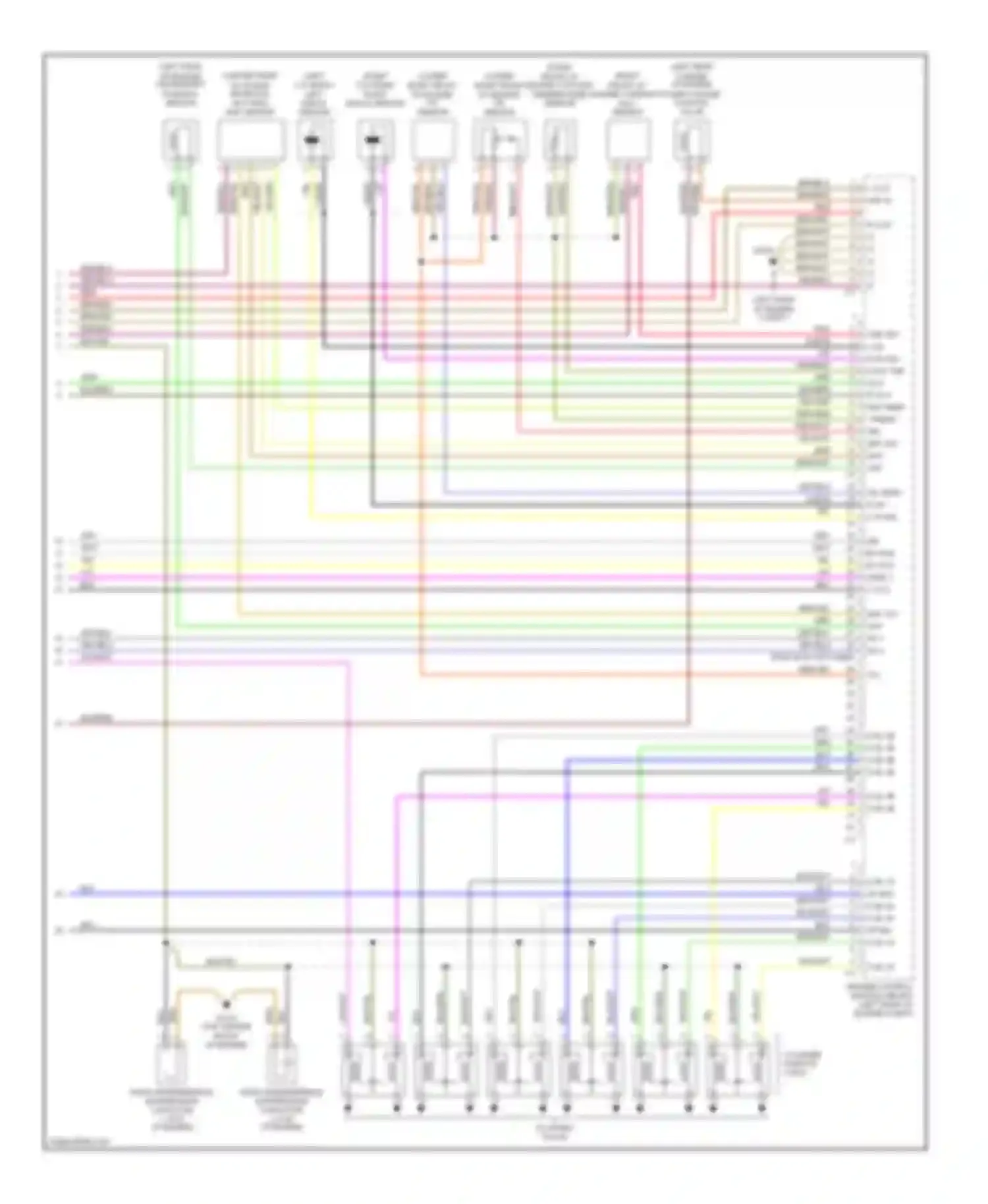 Wiring diagram ckp inj 1 inj 4 for Mercedes-Benz C-class AMG W203/S203/CL203 (2001-2004) (1 of 2)