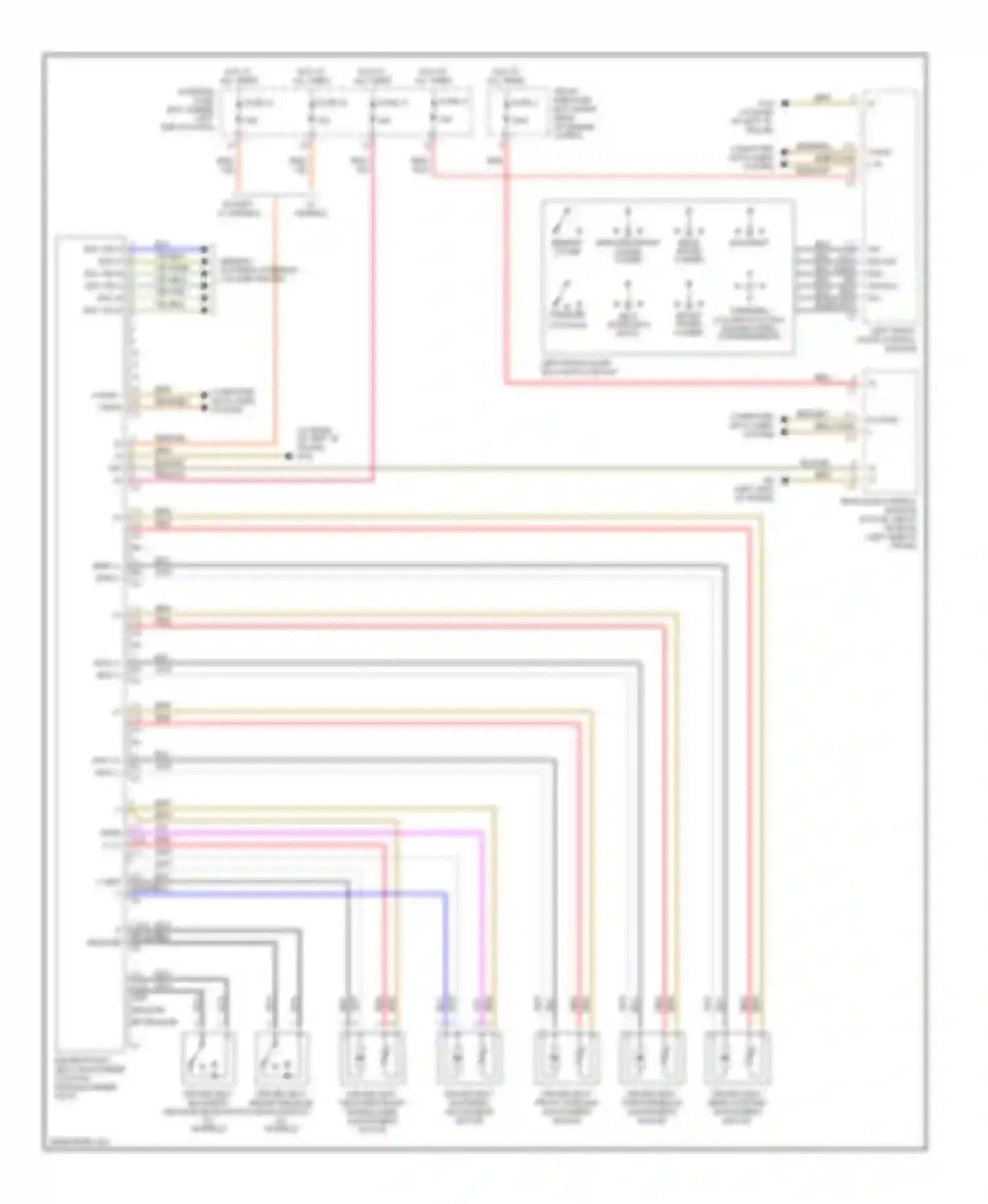 Wiring diagram cl models for Mercedes-Benz C-class AMG W203/S203/CL203 (2001-2004) (1 of 4)