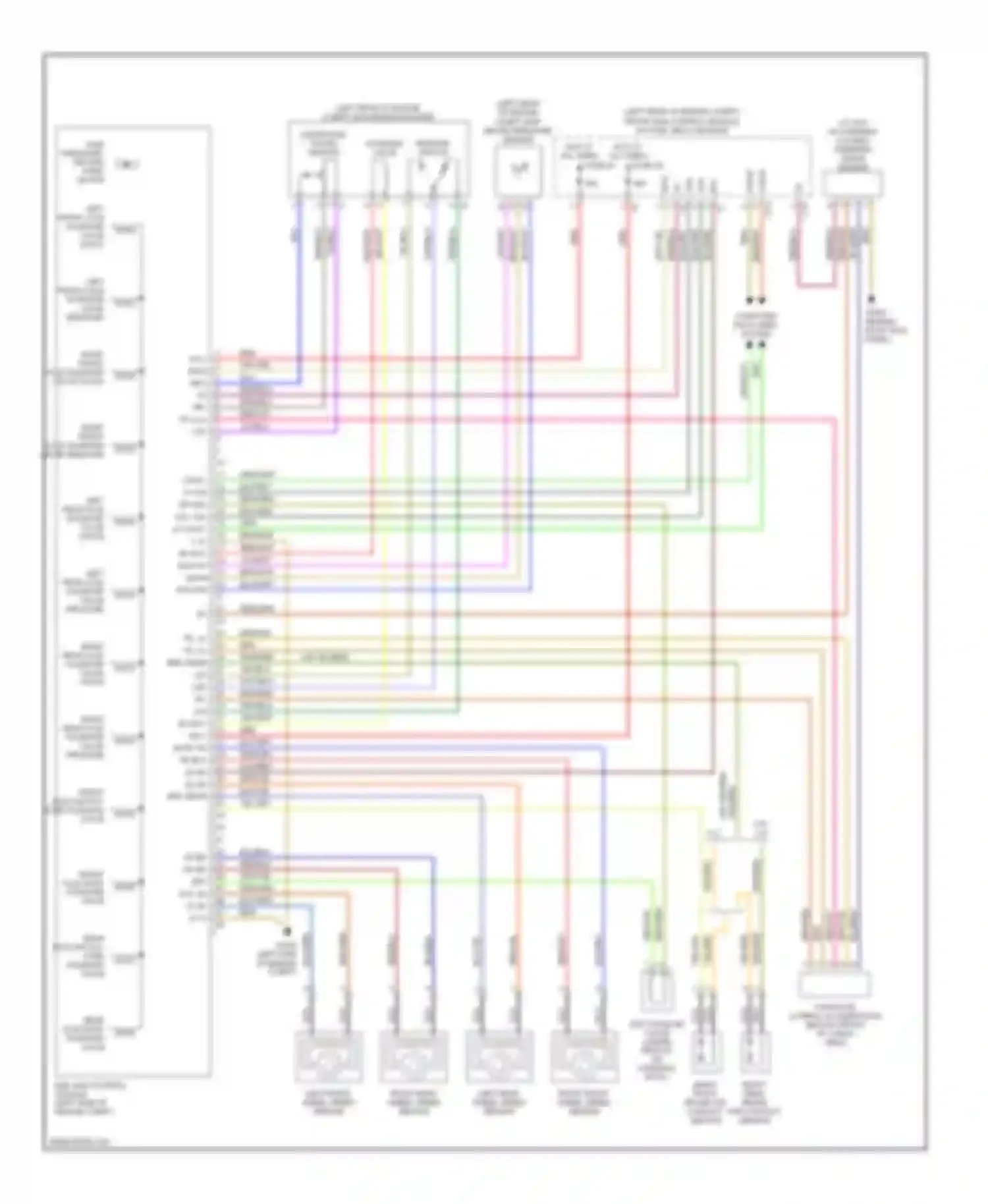 Wiring diagram diaphragm travel sensor for Mercedes-Benz C-class AMG W203/S203/CL203 (2001-2004) (1 of 1)
