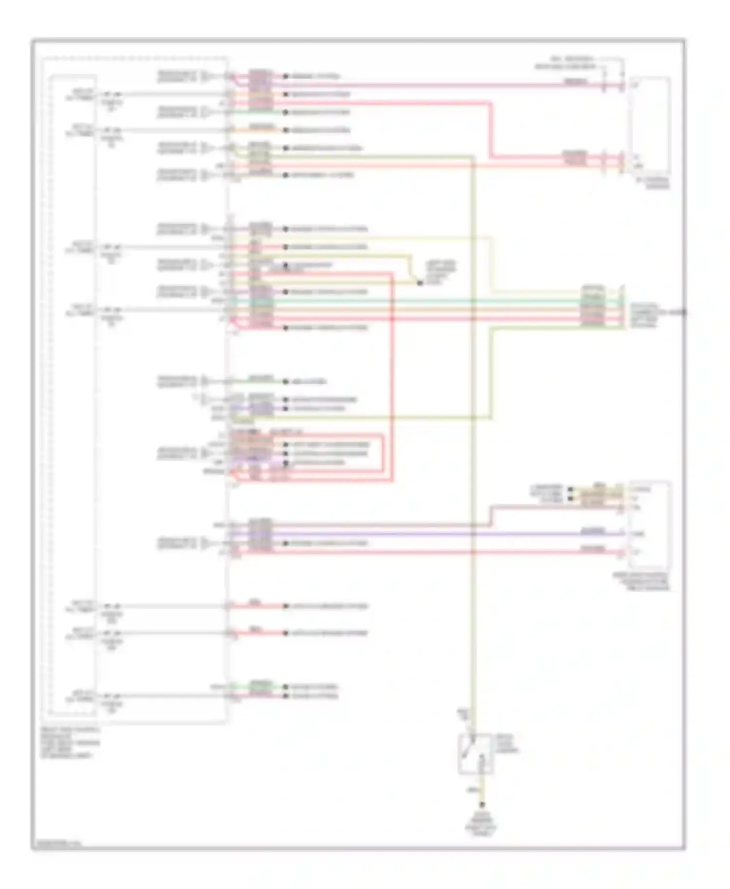 Wiring diagram headlights system for Mercedes-Benz C-class AMG W203/S203/CL203 (2001-2004) (3 of 4)