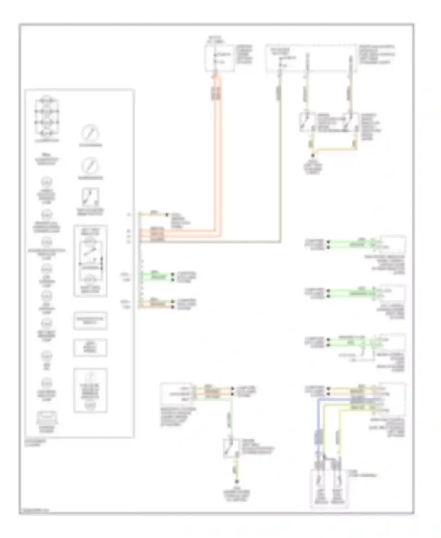 Wiring diagram multifunction display for Mercedes-Benz C-class AMG W203/S203/CL203 (2001-2004) (1 of 2)