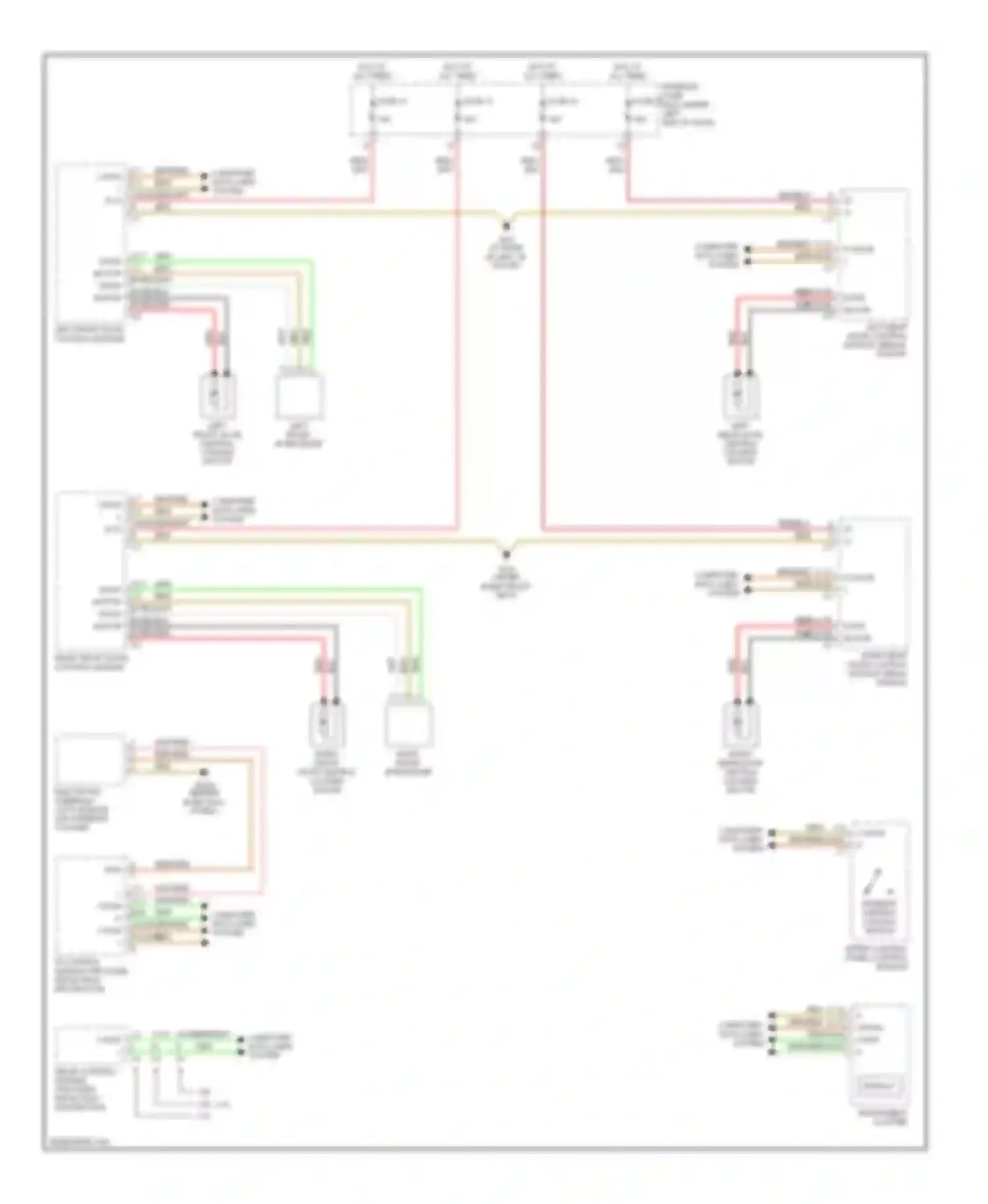 Wiring diagram right front ir receiver for Mercedes-Benz C-class AMG W203/S203/CL203 (2001-2004) (1 of 2)