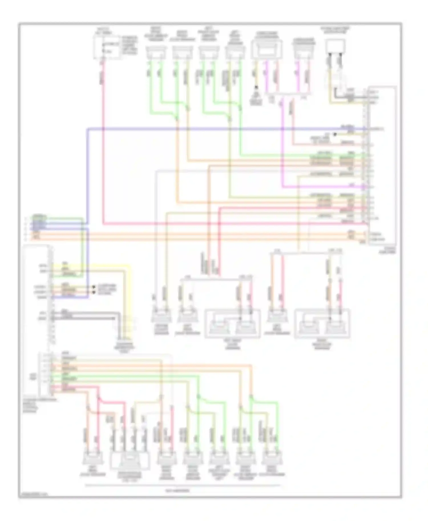 Wiring diagram sound amplifier for Mercedes-Benz C-class AMG W203/S203/CL203 (2001-2004) (1 of 5)