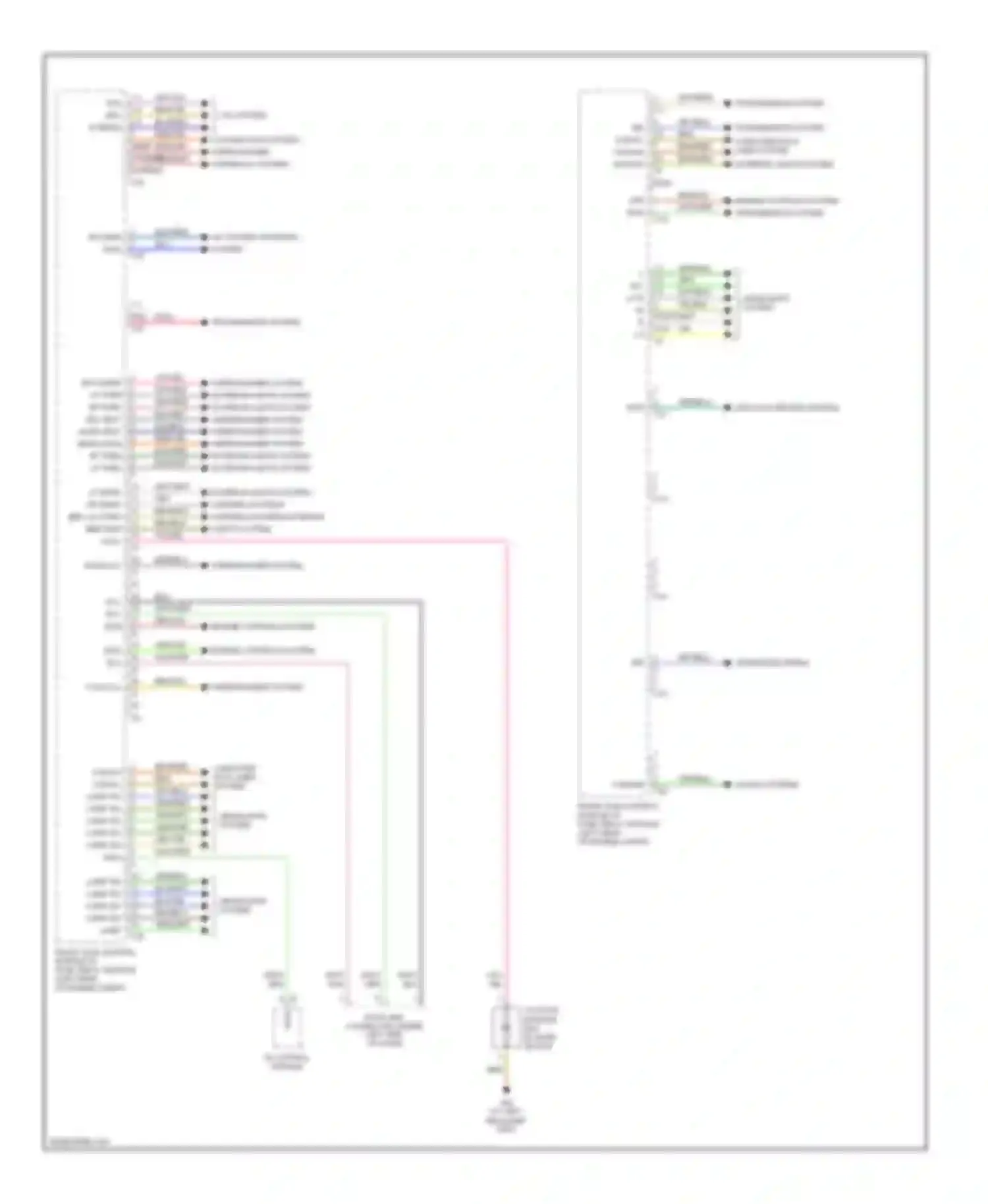 Wiring diagram sound systems for Mercedes-Benz C-class AMG W203/S203/CL203 (2001-2004) (1 of 1)