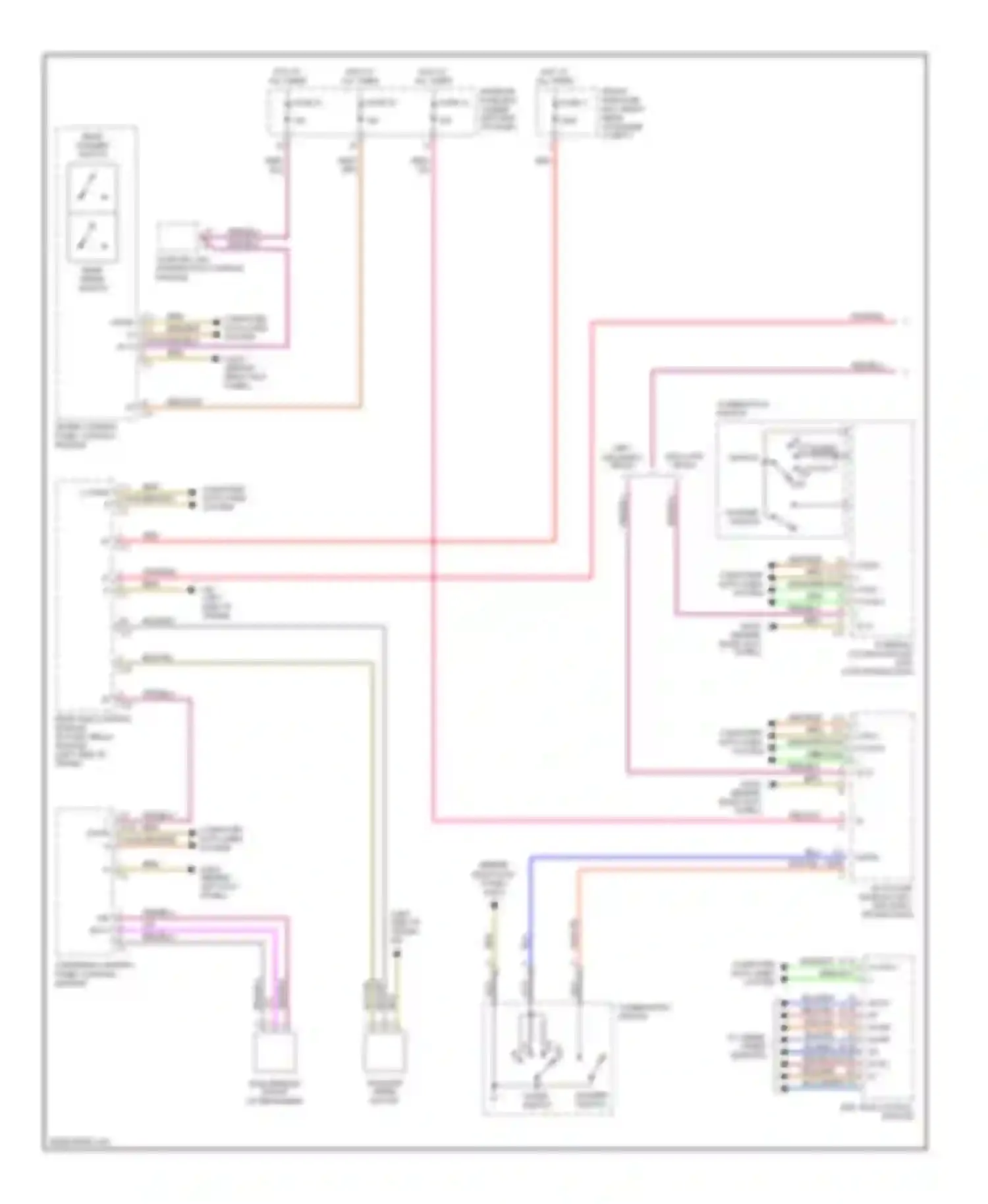Wiring diagram to wheel speed sensors for Mercedes-Benz C-class AMG W203/S203/CL203 (2001-2004) (3 of 3)
