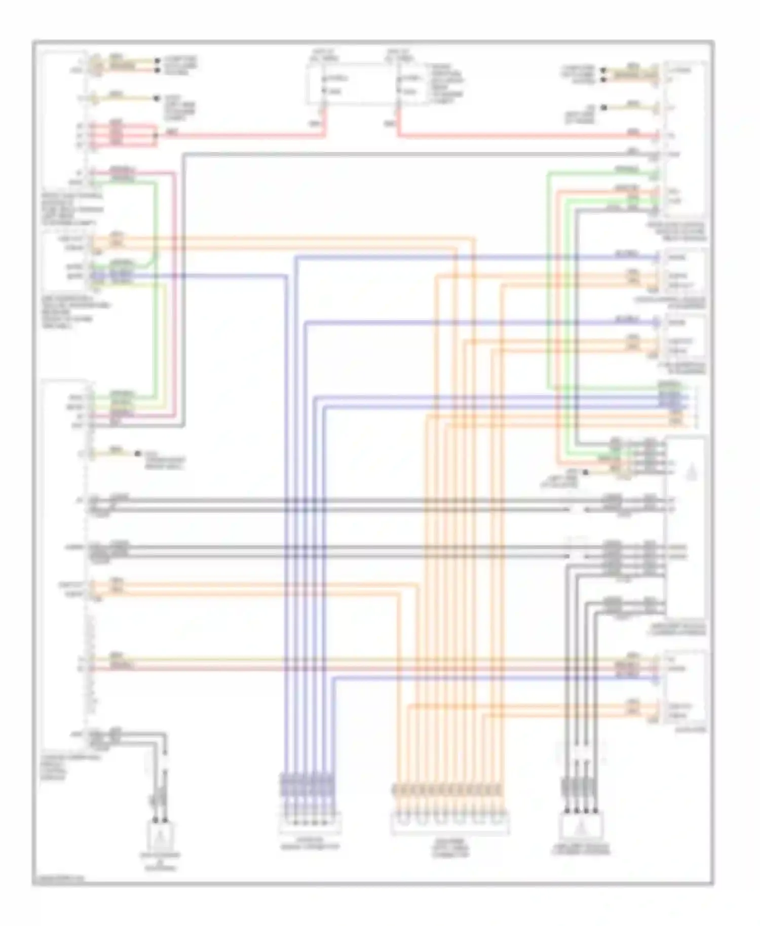 Wiring diagram wake up signal connector for Mercedes-Benz C-class AMG W203/S203/CL203 (2001-2004) (2 of 6)