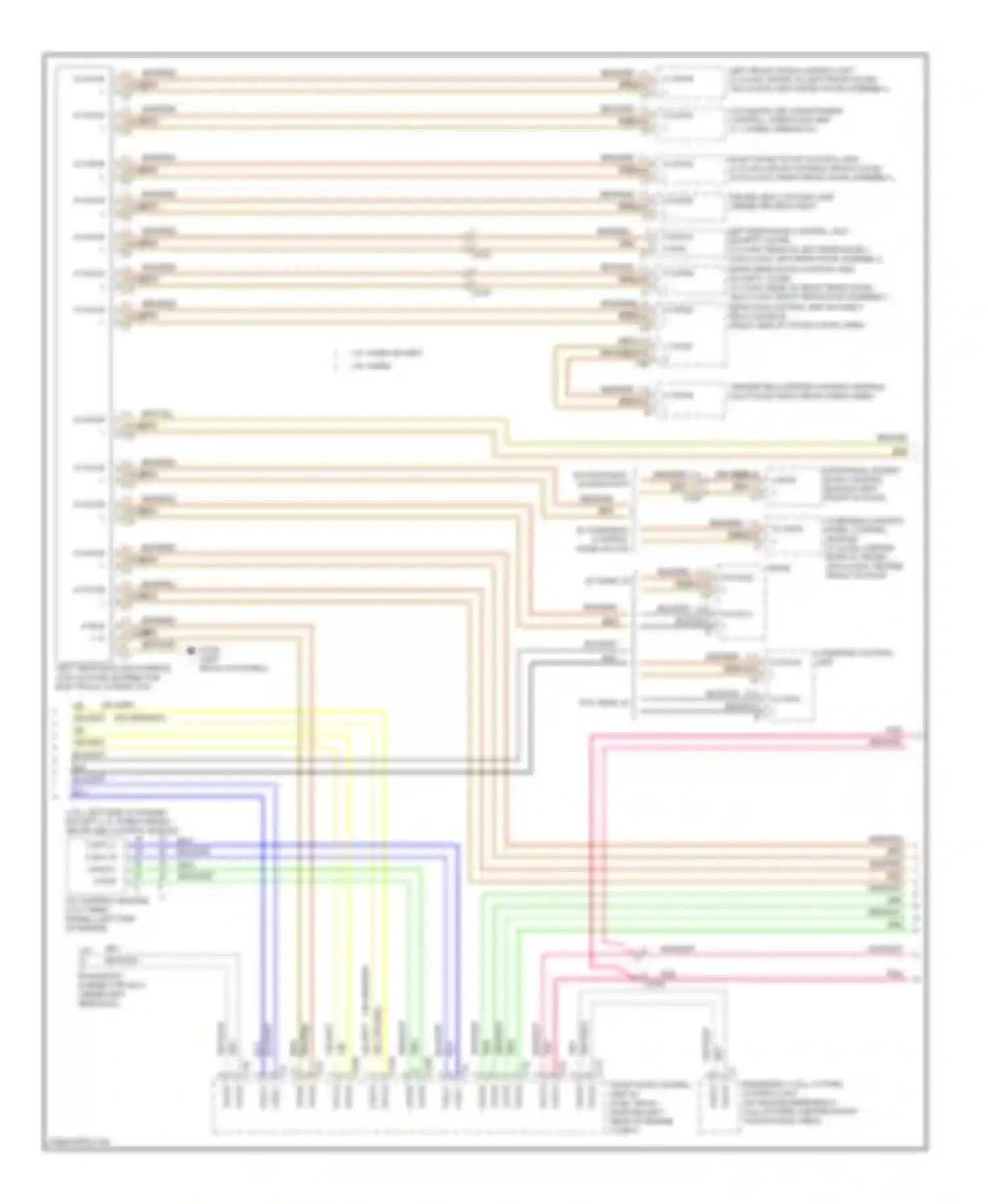 C-class Mercedes-Benz W204/S204/С204 facelift (2011-2015): High/low bus circuit (2 of 4)