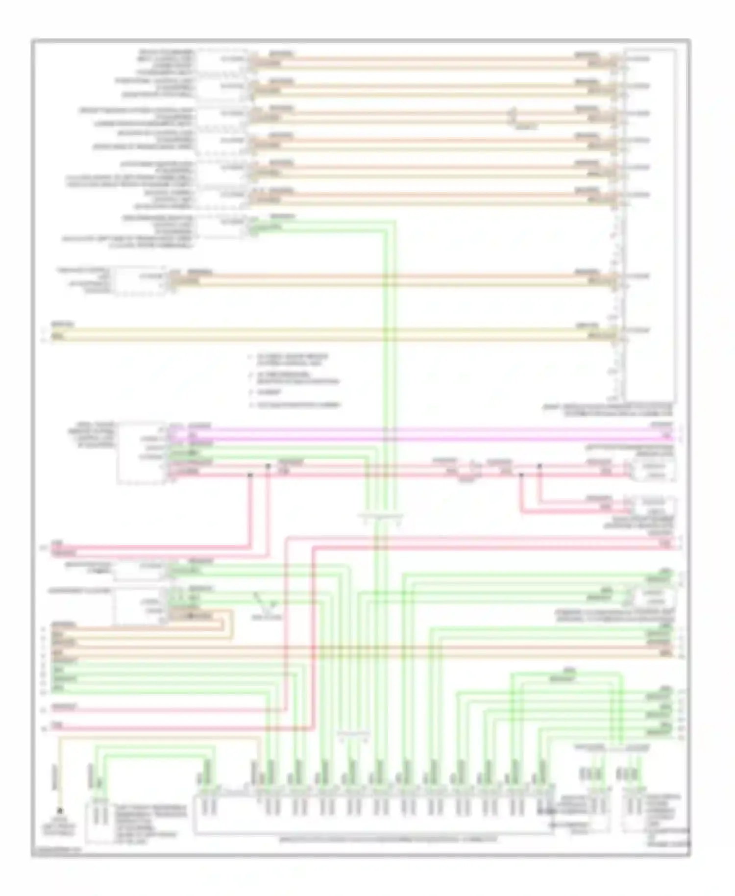 C-class Mercedes-Benz W204/S204/С204 facelift (2011-2015): High/low bus circuit (3 of 4)