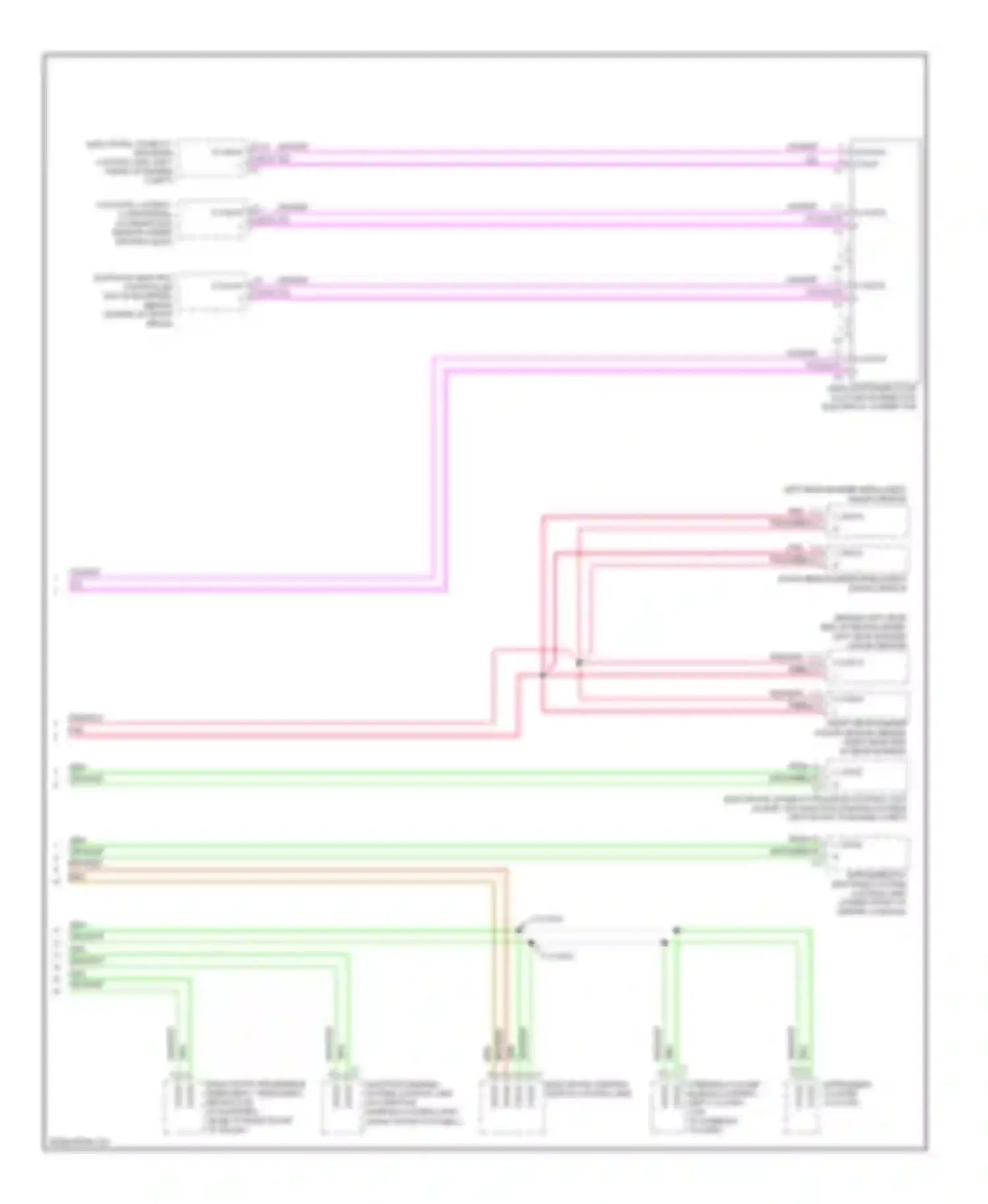 C-class Mercedes-Benz W204/S204/С204 facelift (2011-2015): High/low bus circuit (4 of 4)
