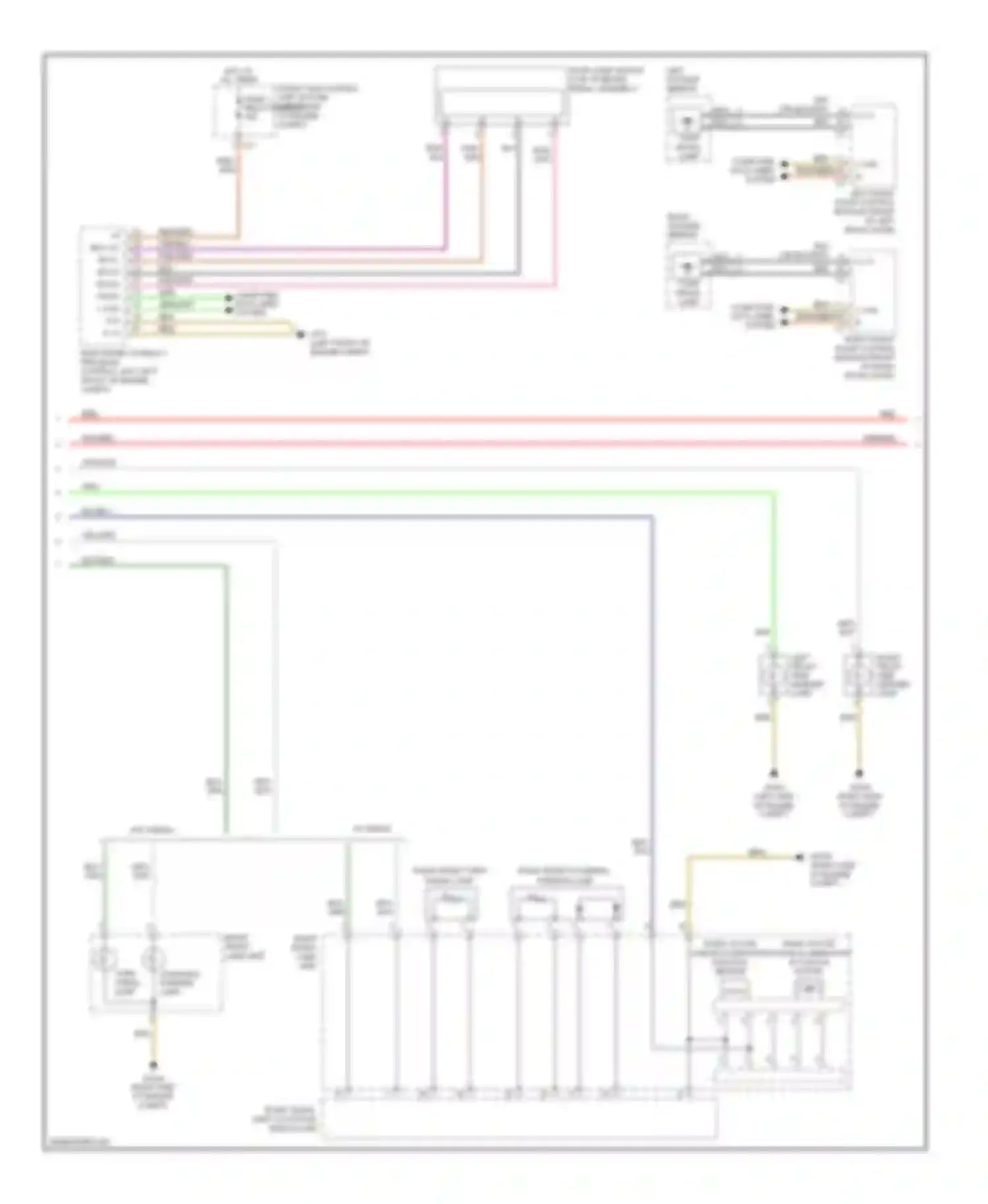 C-class Mercedes-Benz W204/S204/С204 facelift (2011-2015): Exterior lamps circuit (2 of 3)