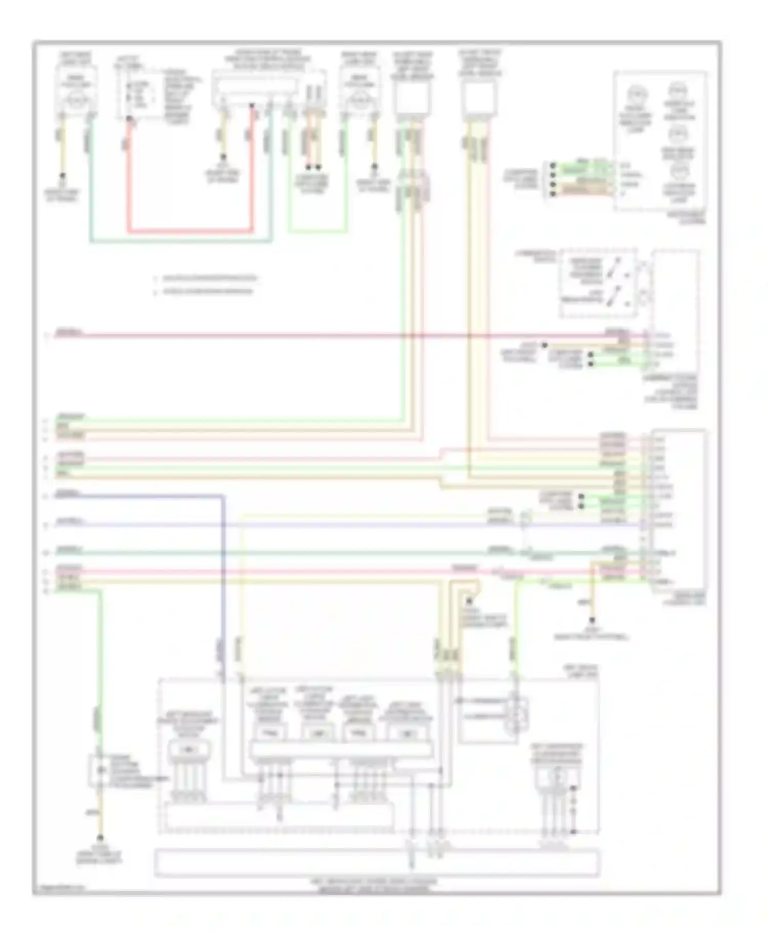 C-class Mercedes-Benz W204/S204/С204 facelift (2011-2015): Headlights circuit, with xenon lamps (2 of 2)