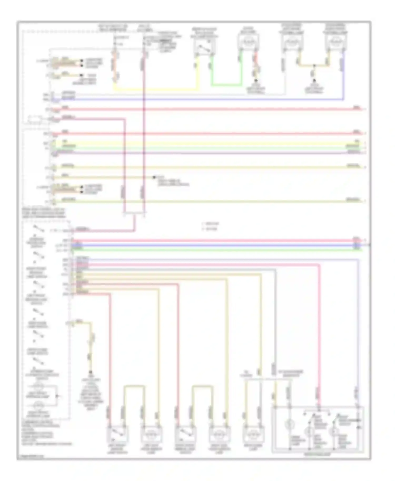 C-class Mercedes-Benz W204/S204/С204 facelift (2011-2015): Courtesy lamps circuit (1 of 2)