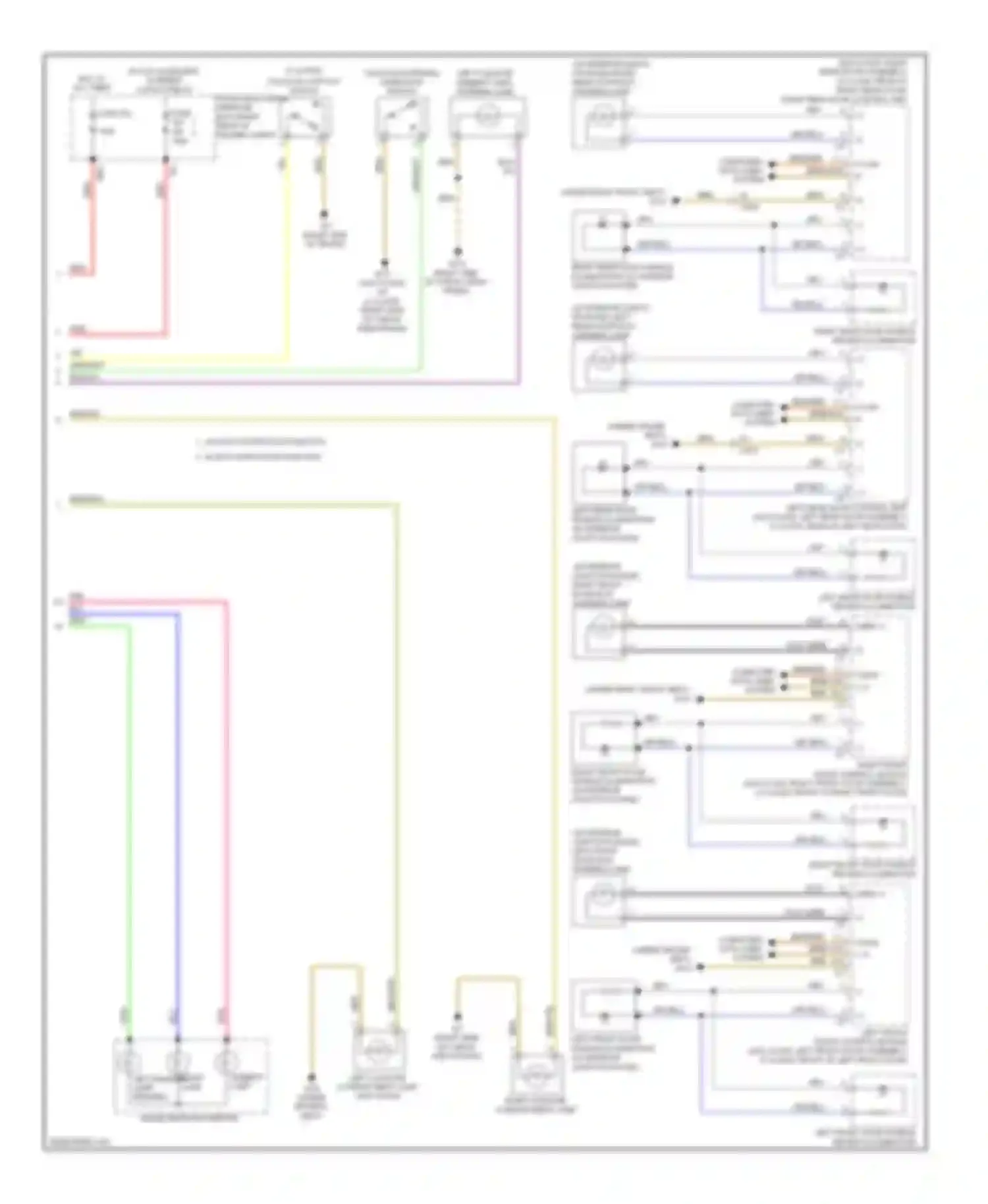 C-class Mercedes-Benz W204/S204/С204 facelift (2011-2015): Courtesy lamps circuit (2 of 2)