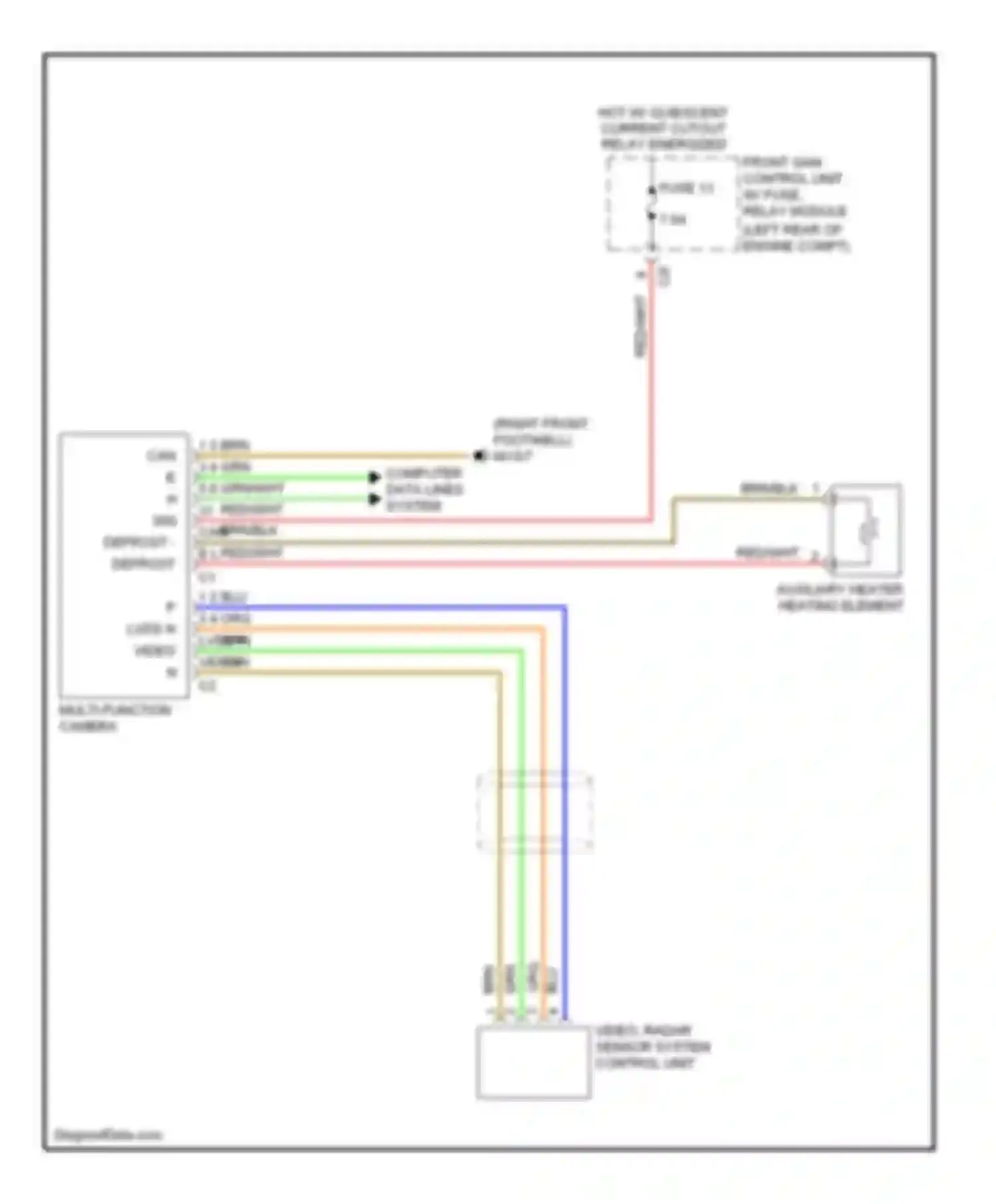 C-class Mercedes-Benz W204/S204/С204 facelift (2011-2015): Multifunction camera circuit
