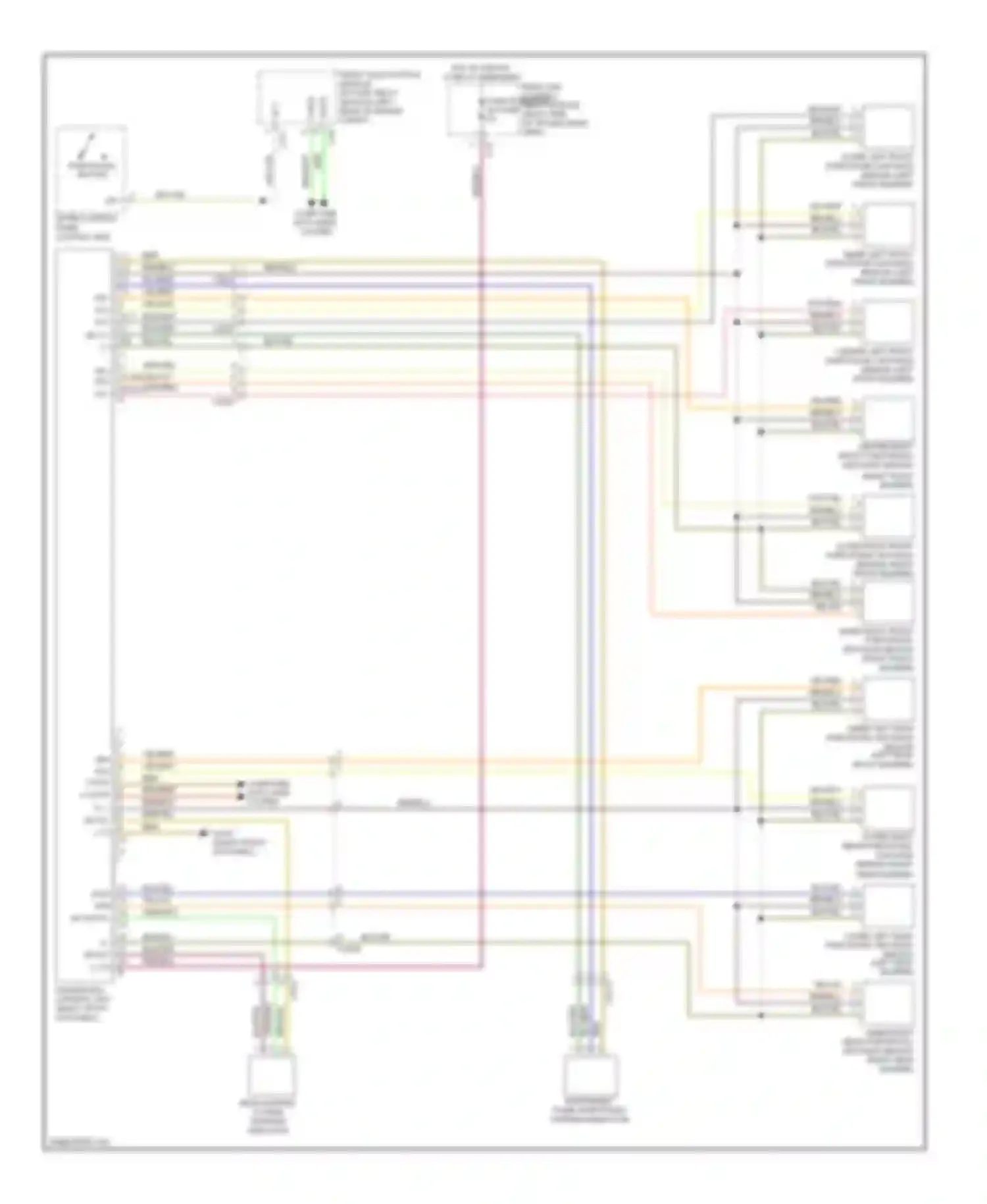 C-class Mercedes-Benz W204/S204/С204 facelift (2011-2015): Parktronic circuit