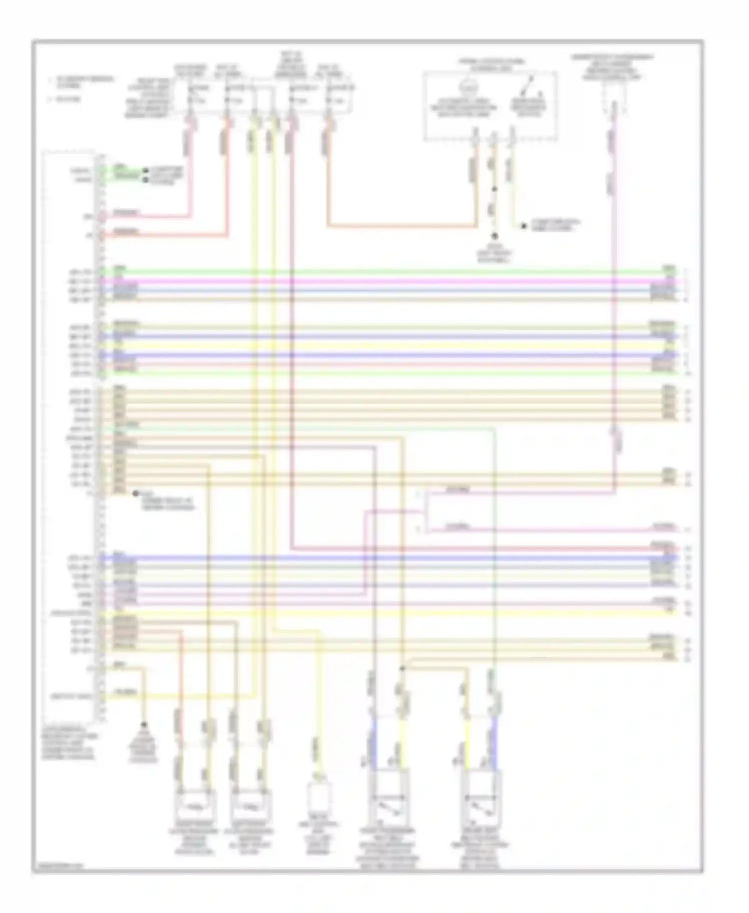 C-class Mercedes-Benz W204/S204/С204 facelift (2011-2015): Supplemental restraint circuit (1 of 3)