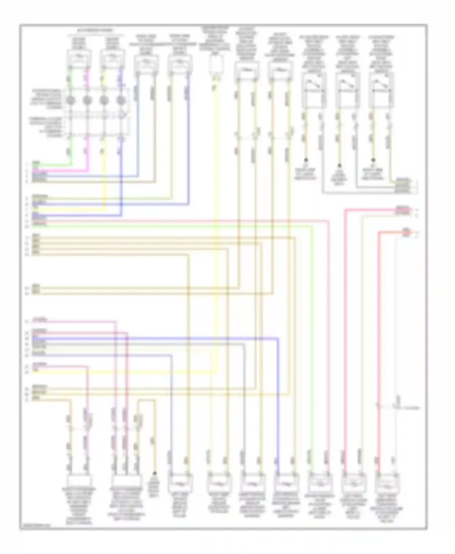 C-class Mercedes-Benz W204/S204/С204 facelift (2011-2015): Supplemental restraint circuit (2 of 3)