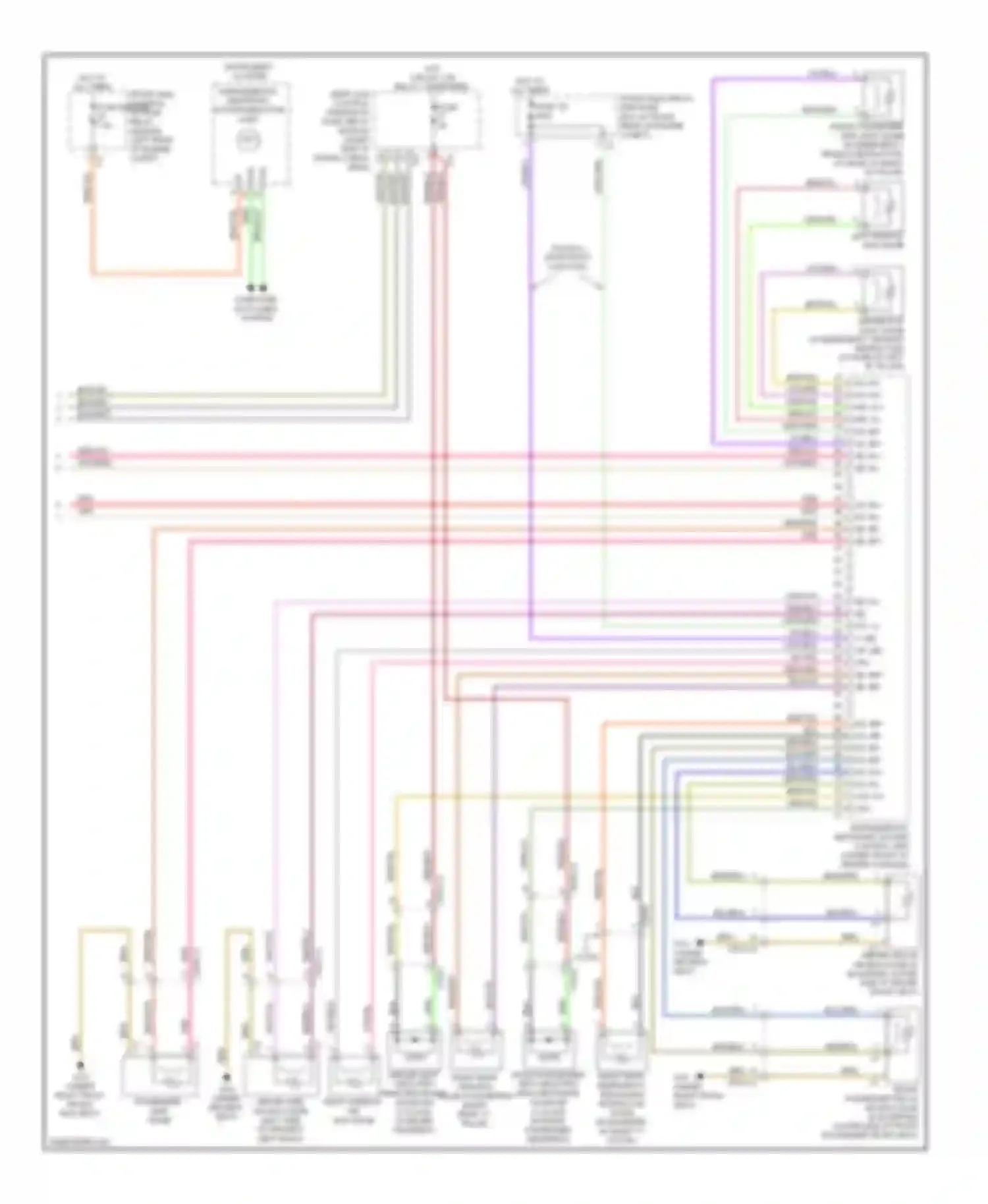 C-class Mercedes-Benz W204/S204/С204 facelift (2011-2015): Supplemental restraint circuit (3 of 3)