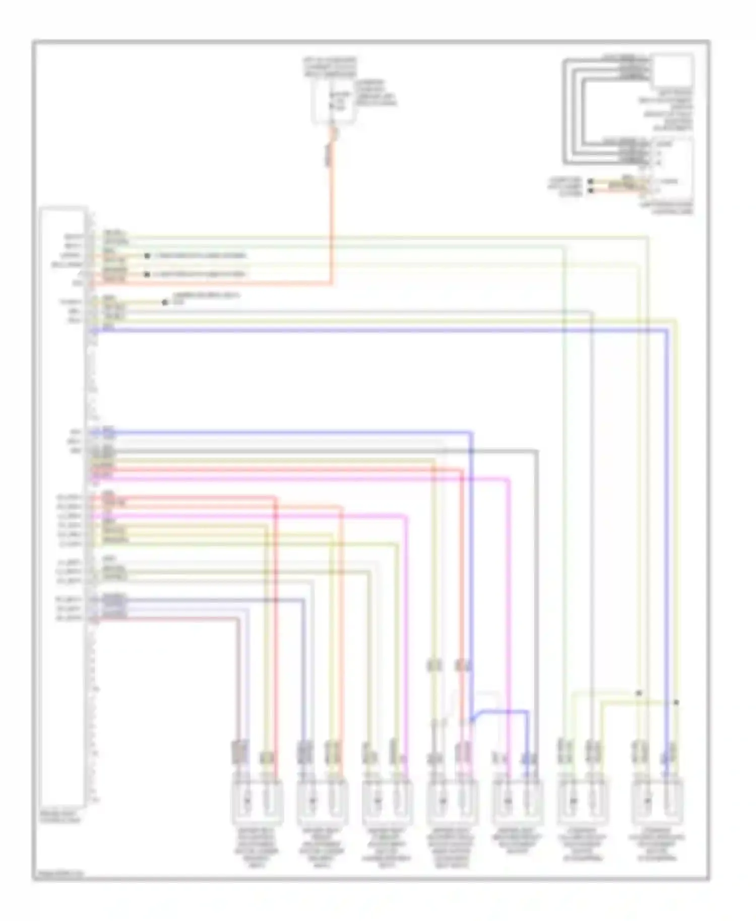 Wiring diagram 1 2 can b l can b h for Mercedes-Benz C-class AMG W204/S204/С204 (2007-2011) (1 of 5)