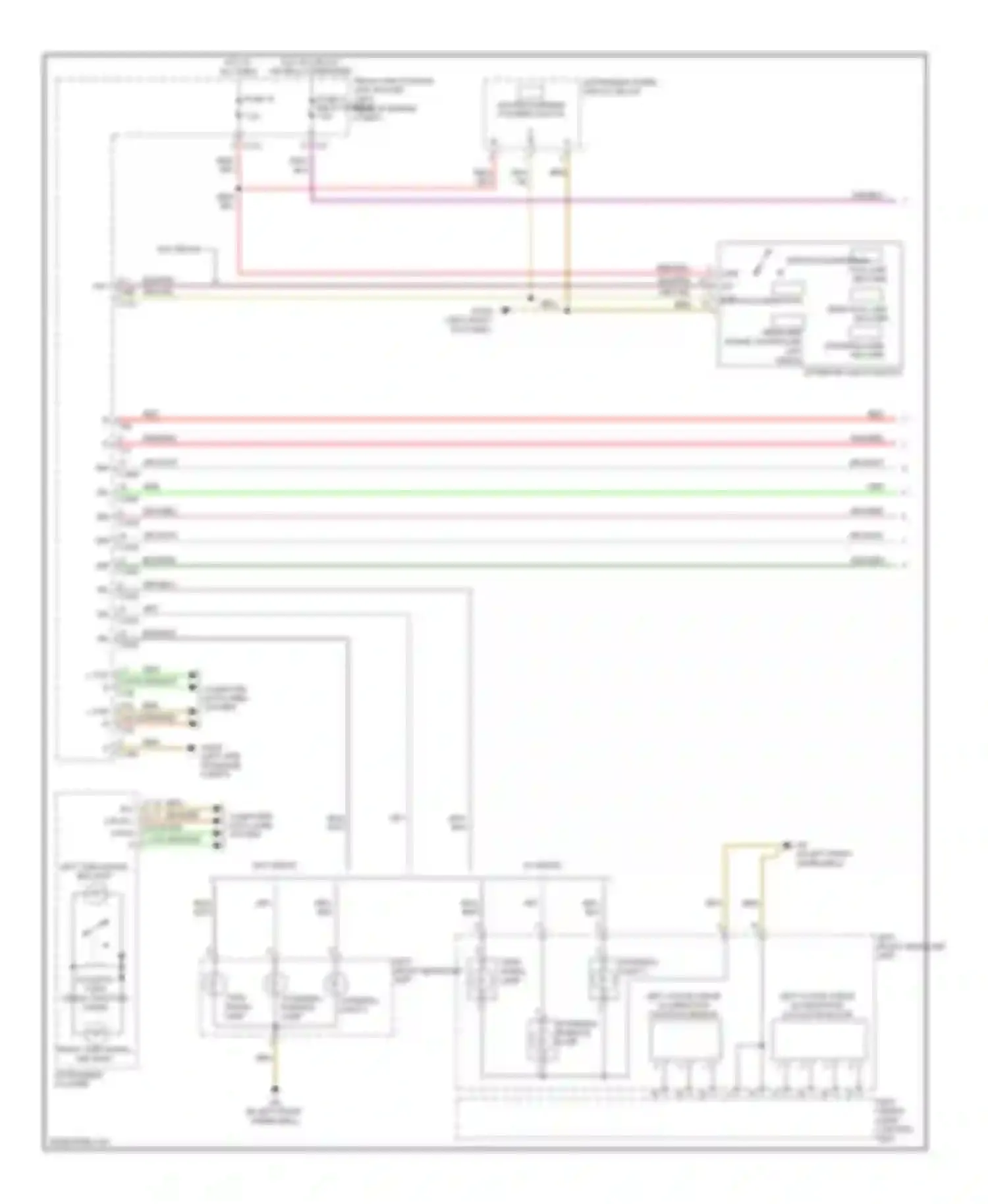 Wiring diagram 17 18 12 13 can b l can b h can e l can e h for Mercedes-Benz C-class AMG W204/S204/С204 (2007-2011) (1 of 2)