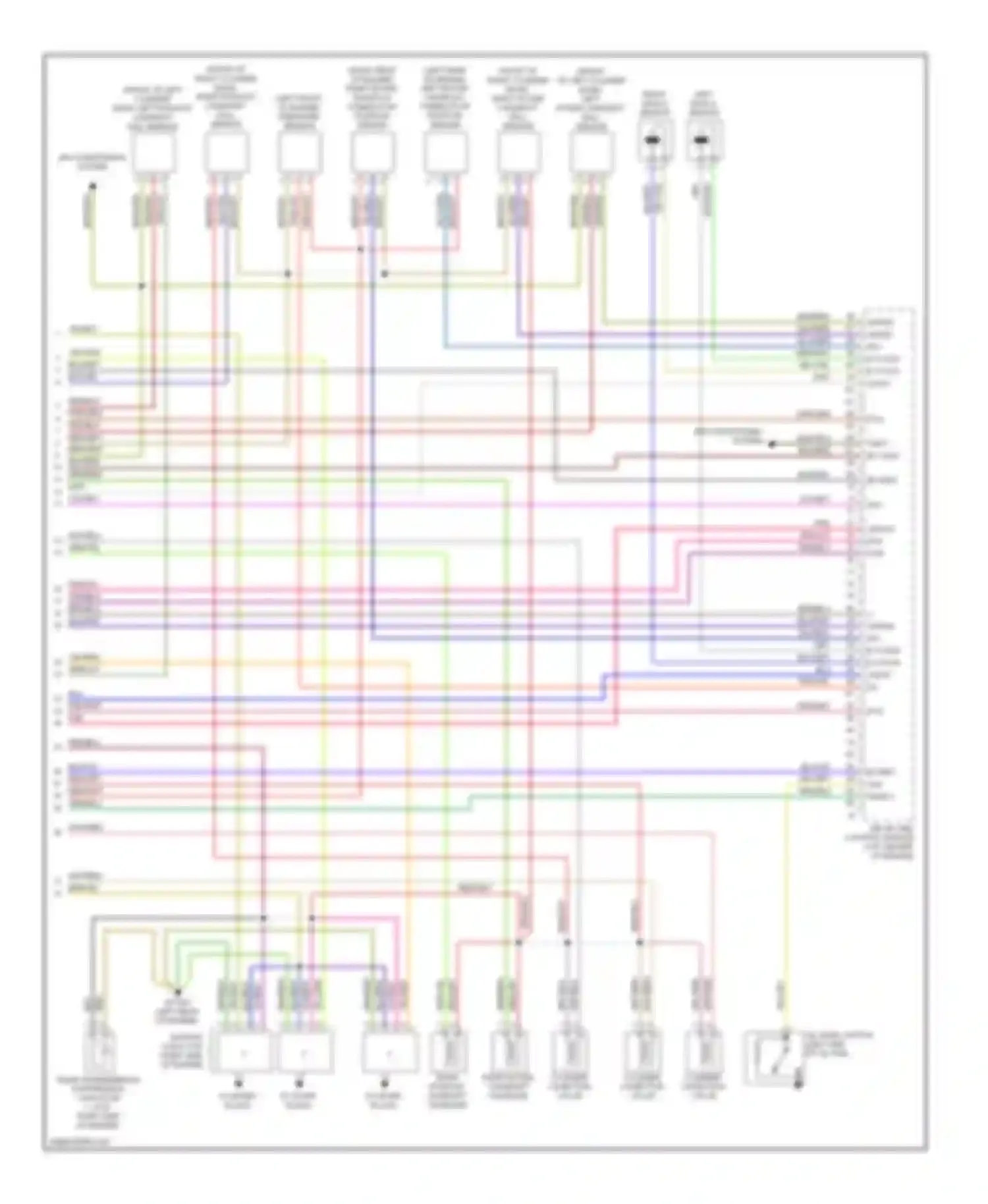 Wiring diagram blu/red for Mercedes-Benz C-class AMG W204/S204/С204 (2007-2011) (4 of 7)