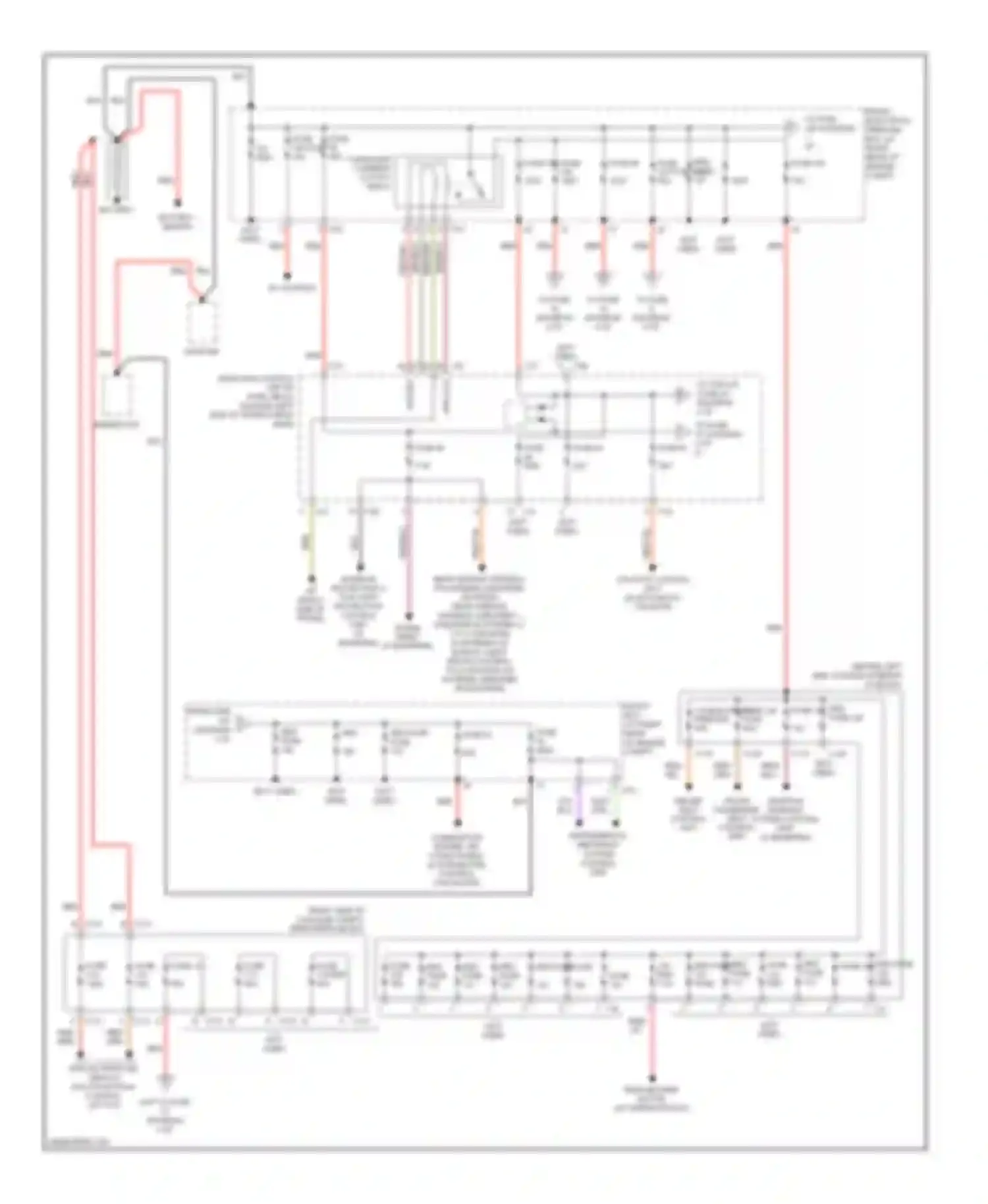 Wiring diagram combustion engine, air conditioning w/ integrated control fan motor for Mercedes-Benz C-class AMG W204/S204/С204 (2007-2011) (1 of 1)