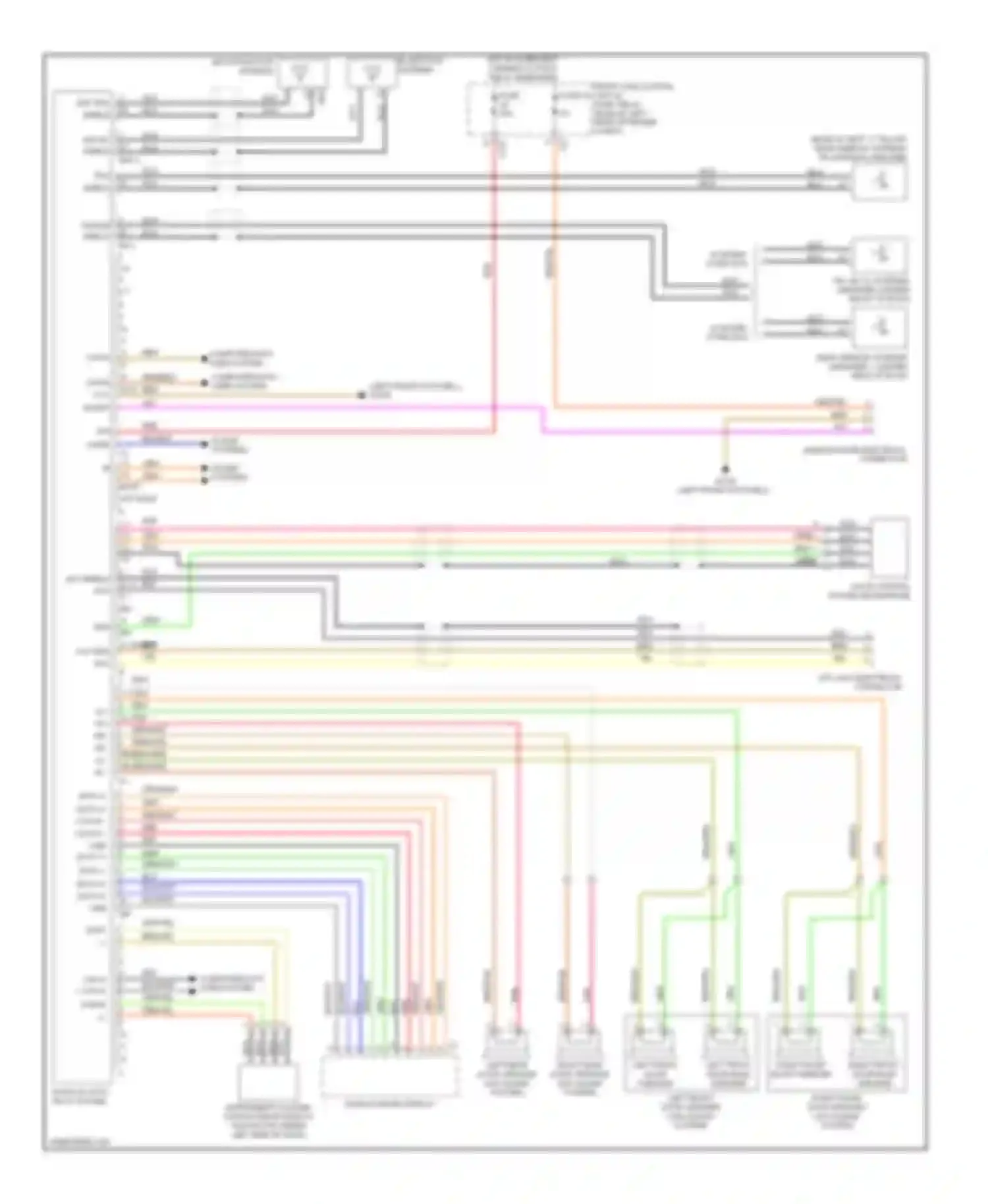 Wiring diagram computer data lines system computer data lines system for Mercedes-Benz C-class AMG W204/S204/С204 (2007-2011) (1 of 4)