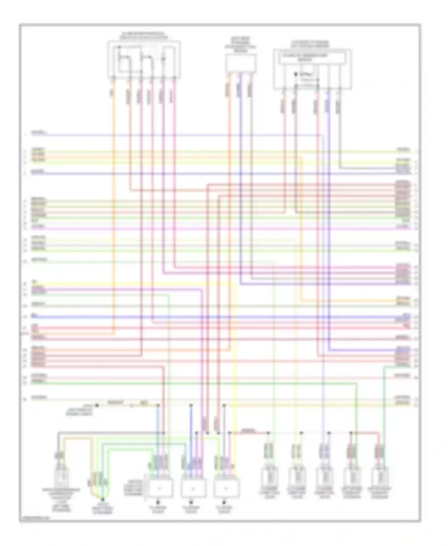 Wiring diagram cylinder 6 cylinder 4 injection injection valve valve for Mercedes-Benz C-class AMG W204/S204/С204 (2007-2011) (1 of 2)