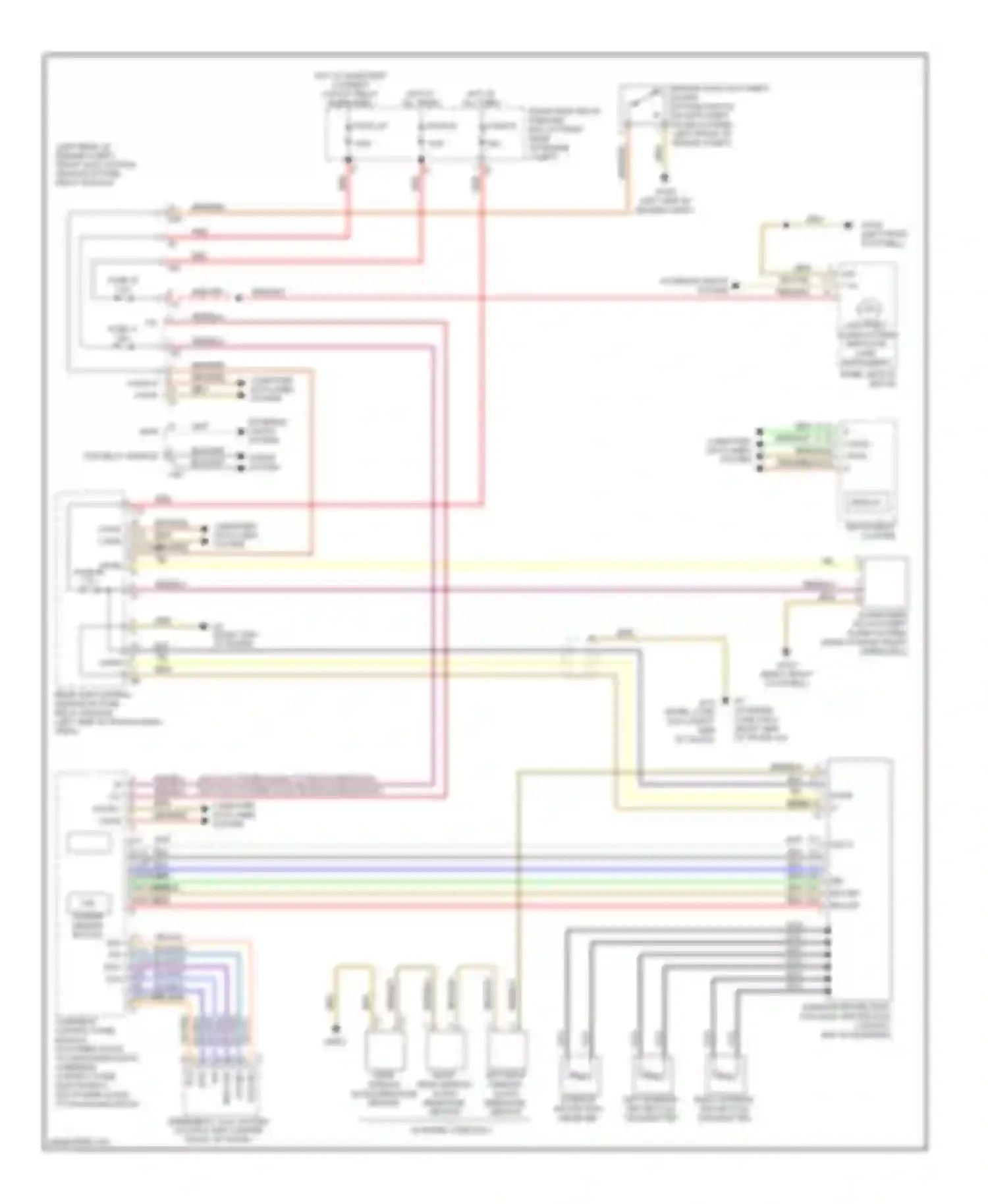 Wiring diagram fan relay module for Mercedes-Benz C-class AMG W204/S204/С204 (2007-2011) (1 of 3)
