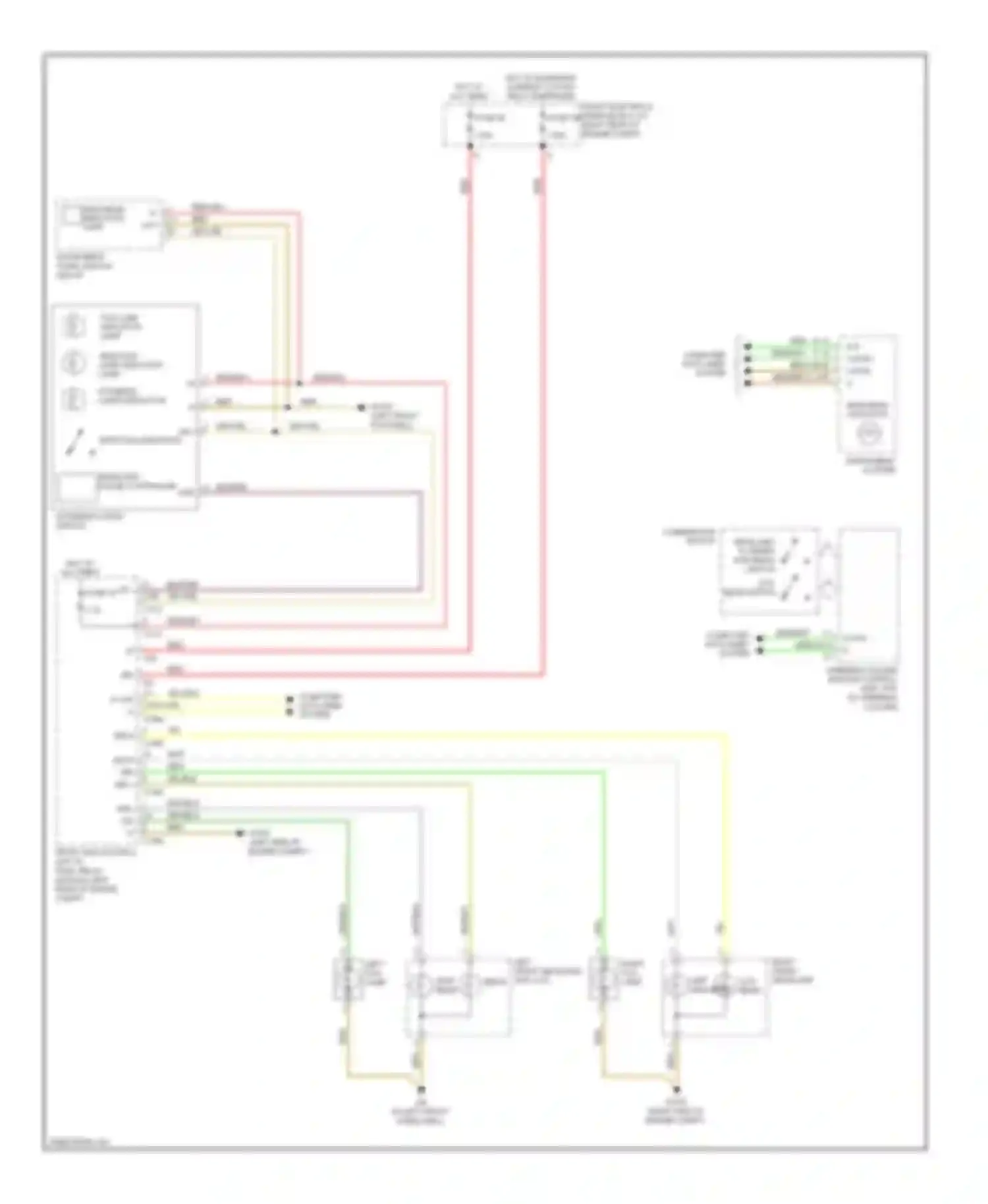 Wiring diagram high beam indicator for Mercedes-Benz C-class AMG W204/S204/С204 (2007-2011) (1 of 2)