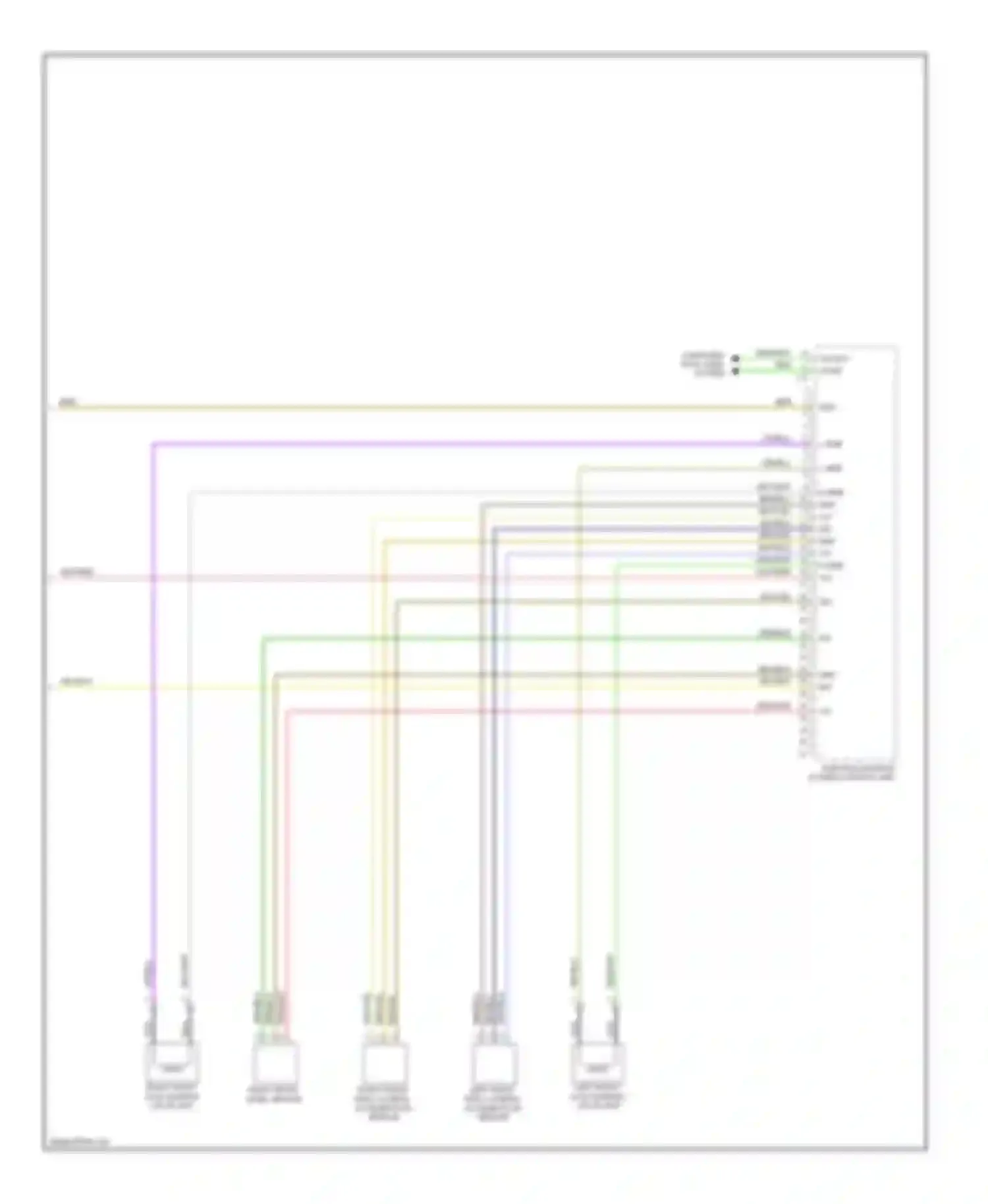Wiring diagram l side for Mercedes-Benz C-class AMG W204/S204/С204 (2007-2011) (2 of 2)