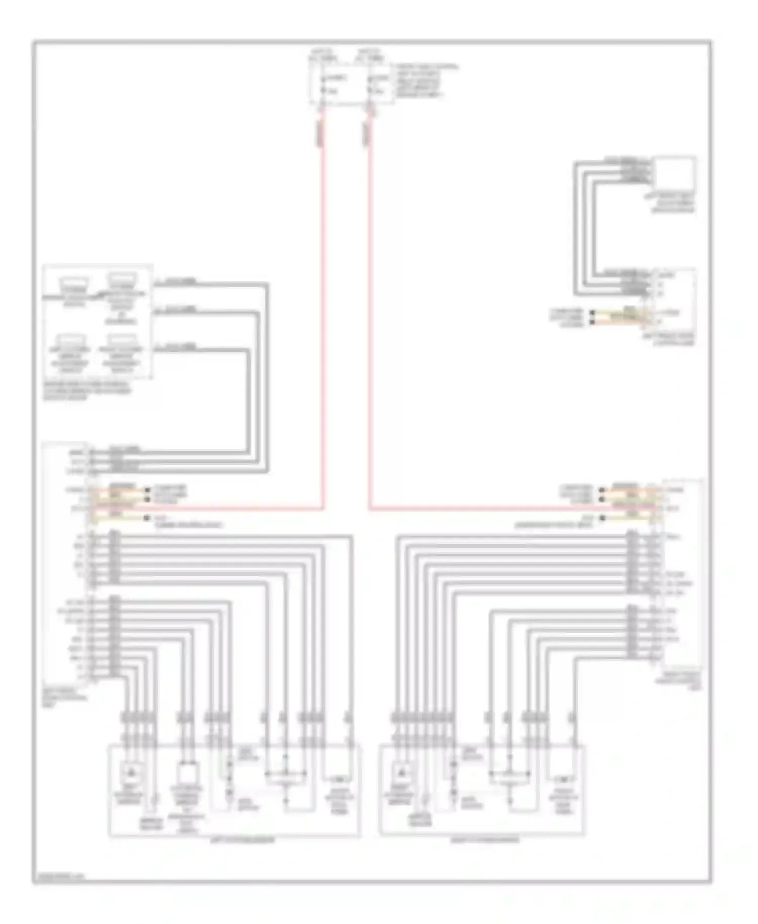 Wiring diagram left front door control unit for Mercedes-Benz C-class AMG W204/S204/С204 (2007-2011) (9 of 13)